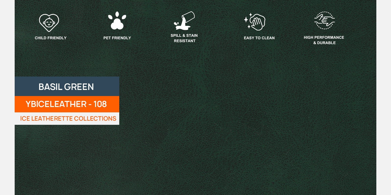 Sterio Leatherette 3 Seater Sofa In Basil Green Colour - Febonic Living