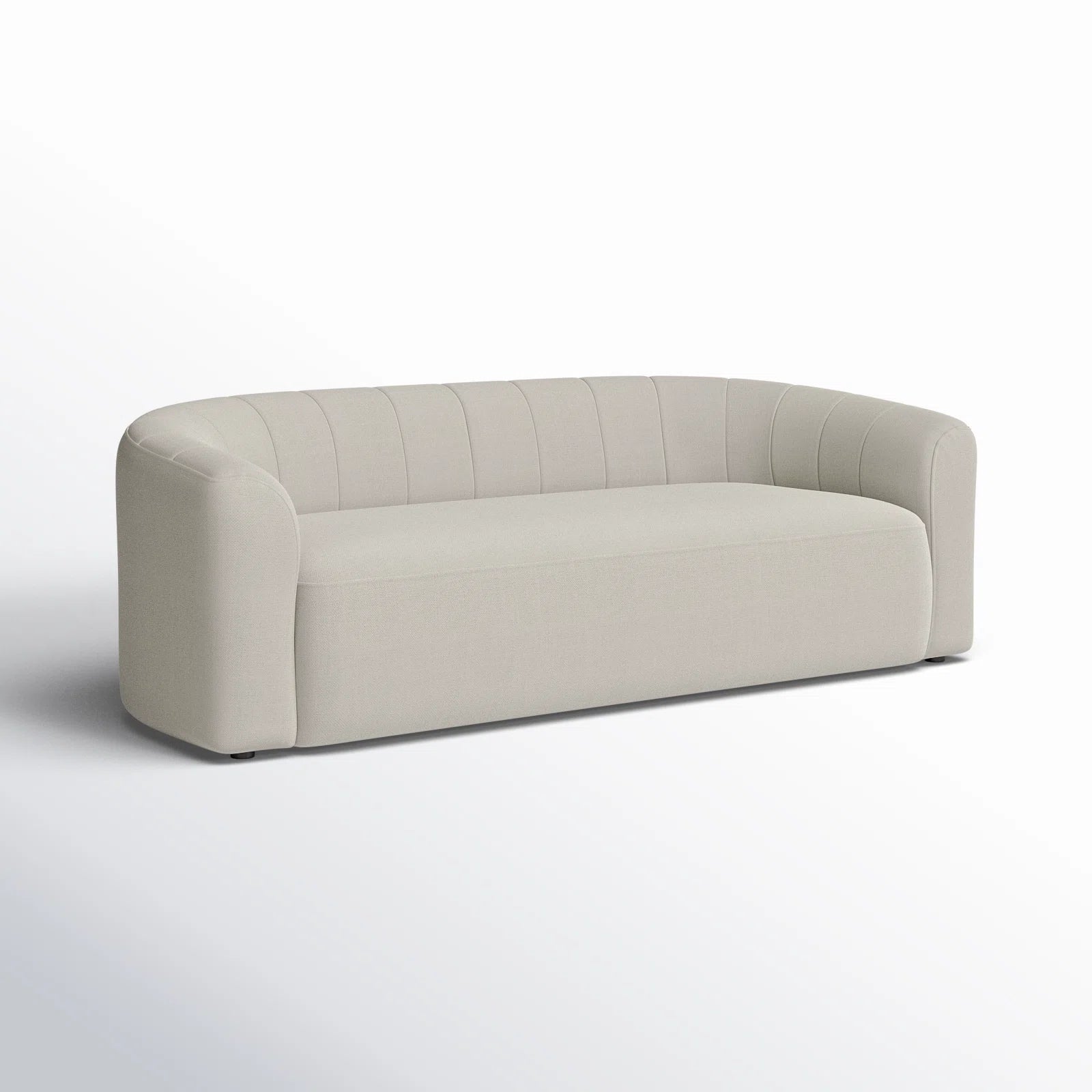 Jaxon Fabric 3 Seater Sofa In Ivory Cream Grey Colour - Febonic Living