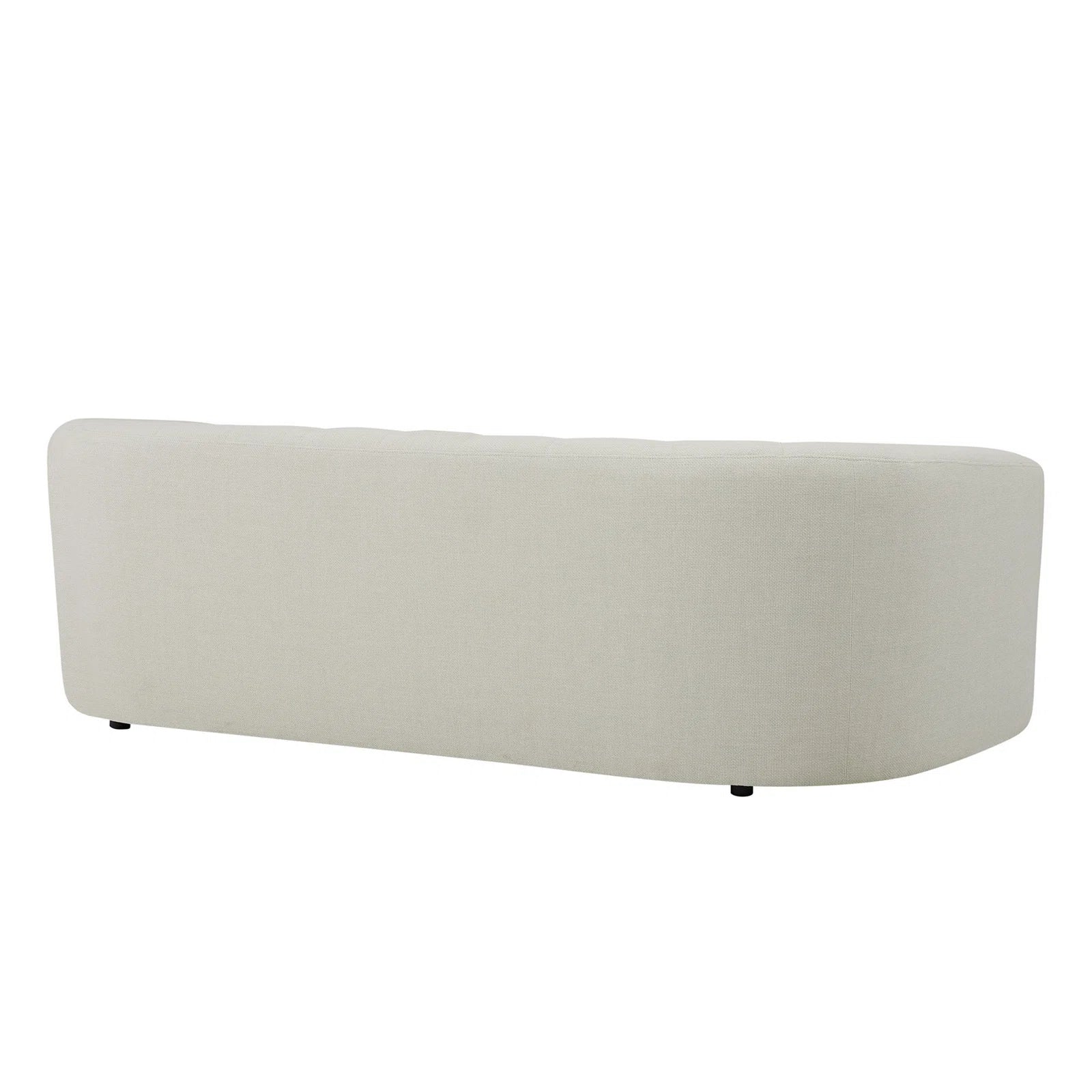 Jaxon Fabric 3 Seater Sofa In Ivory Cream Grey Colour - Febonic Living