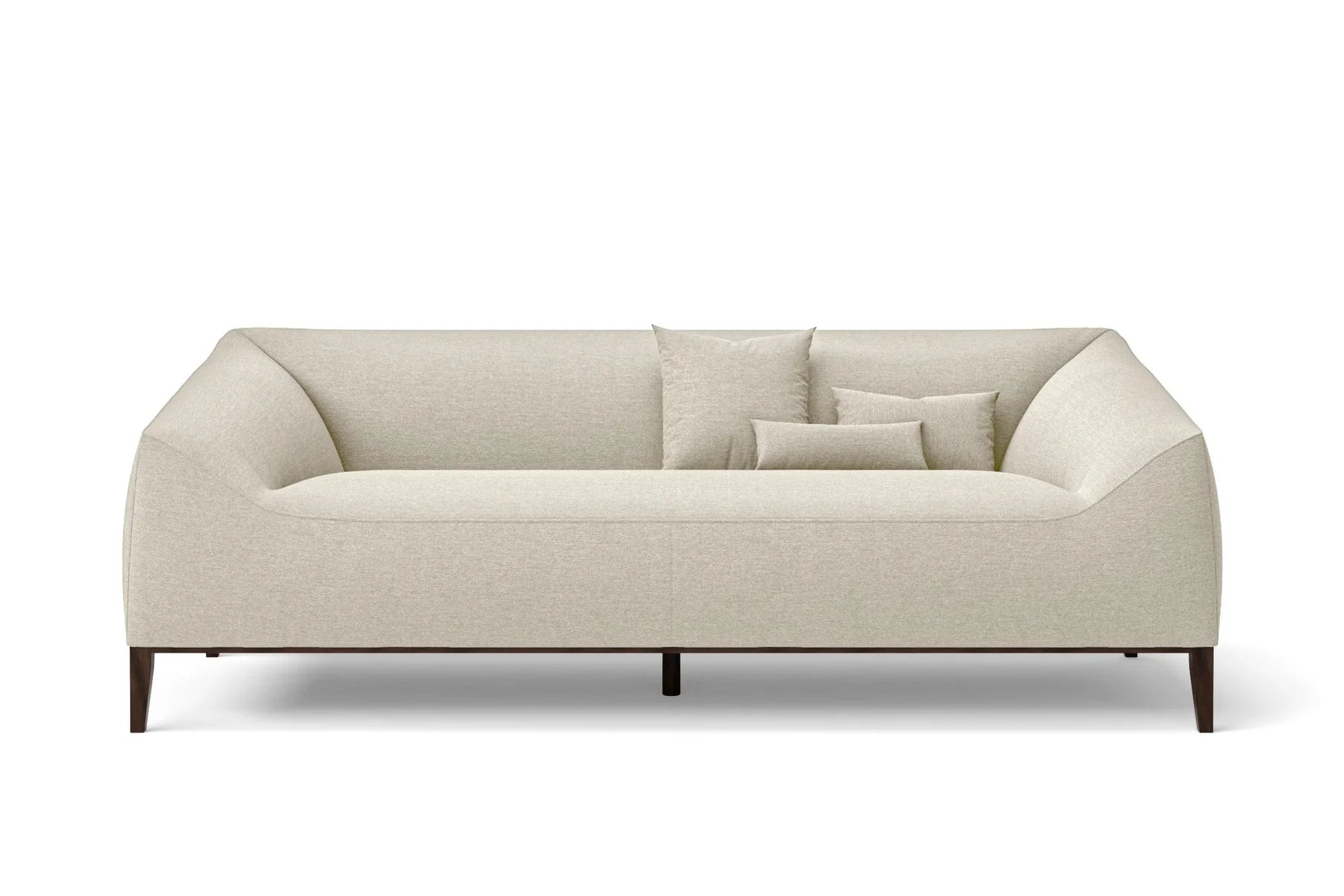 Gamo Fabric 3 Seater Sofa In Ivory Cream Colour - Febonic Living