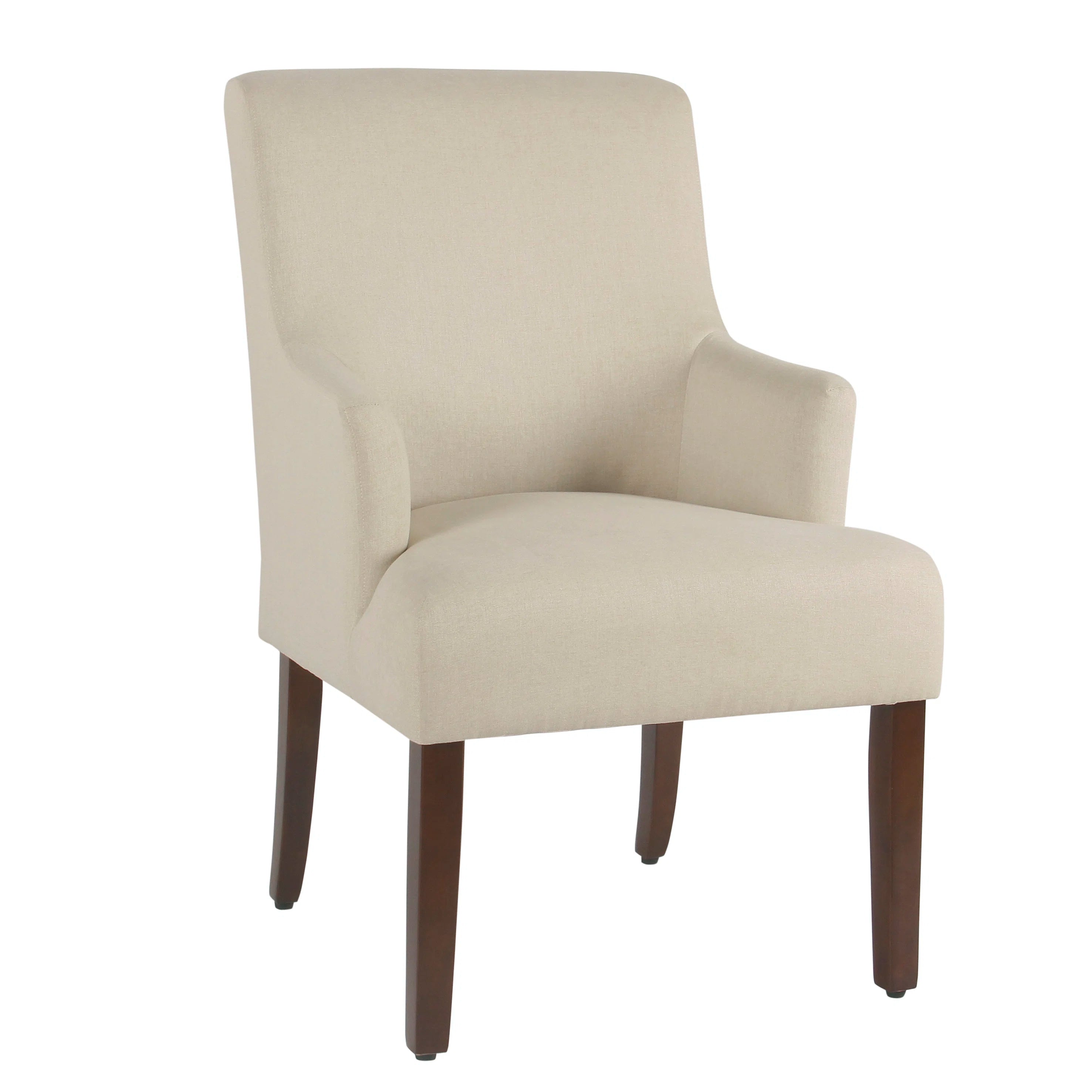 Bhava Water Proof Velvet Dining Chair In Cashew Cream Colour