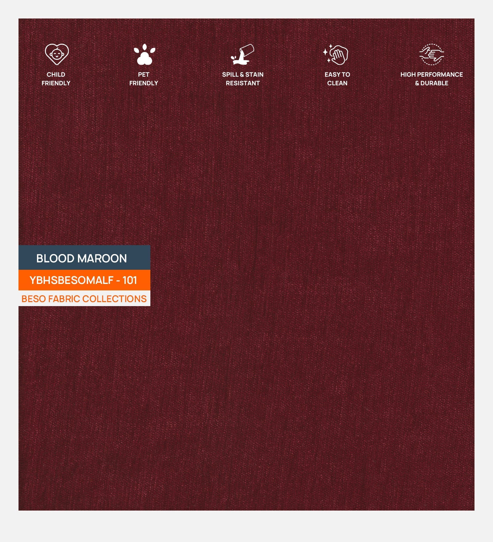Nora Fabric Queen Size Bed In Blood Maroon Colour With Box Storage - Febonic Living