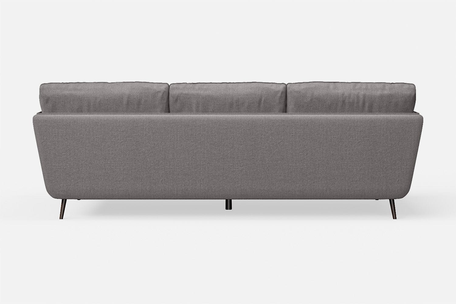 Logu Fabric 3 Seater Sofa In Charcoal Grey Colour - Febonic Living