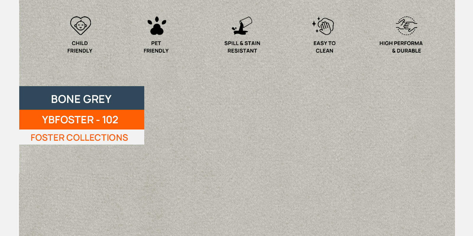 Hairo Velvet 3 Seater Sofa In Bone Grey Colour - Febonic Living