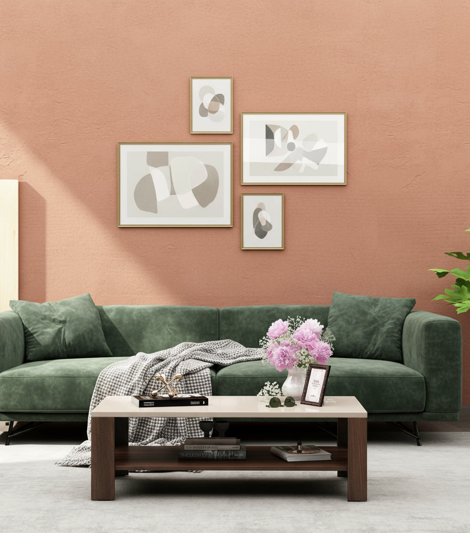 Bovi Wood Coffee Table in Dark Acacia Finish