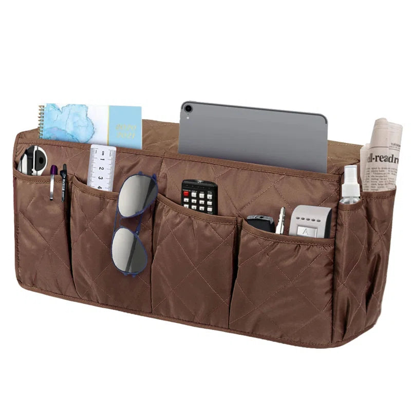 Pappu Velvet Quilted Box Slip Cover in Brown Colour - Febonic Living