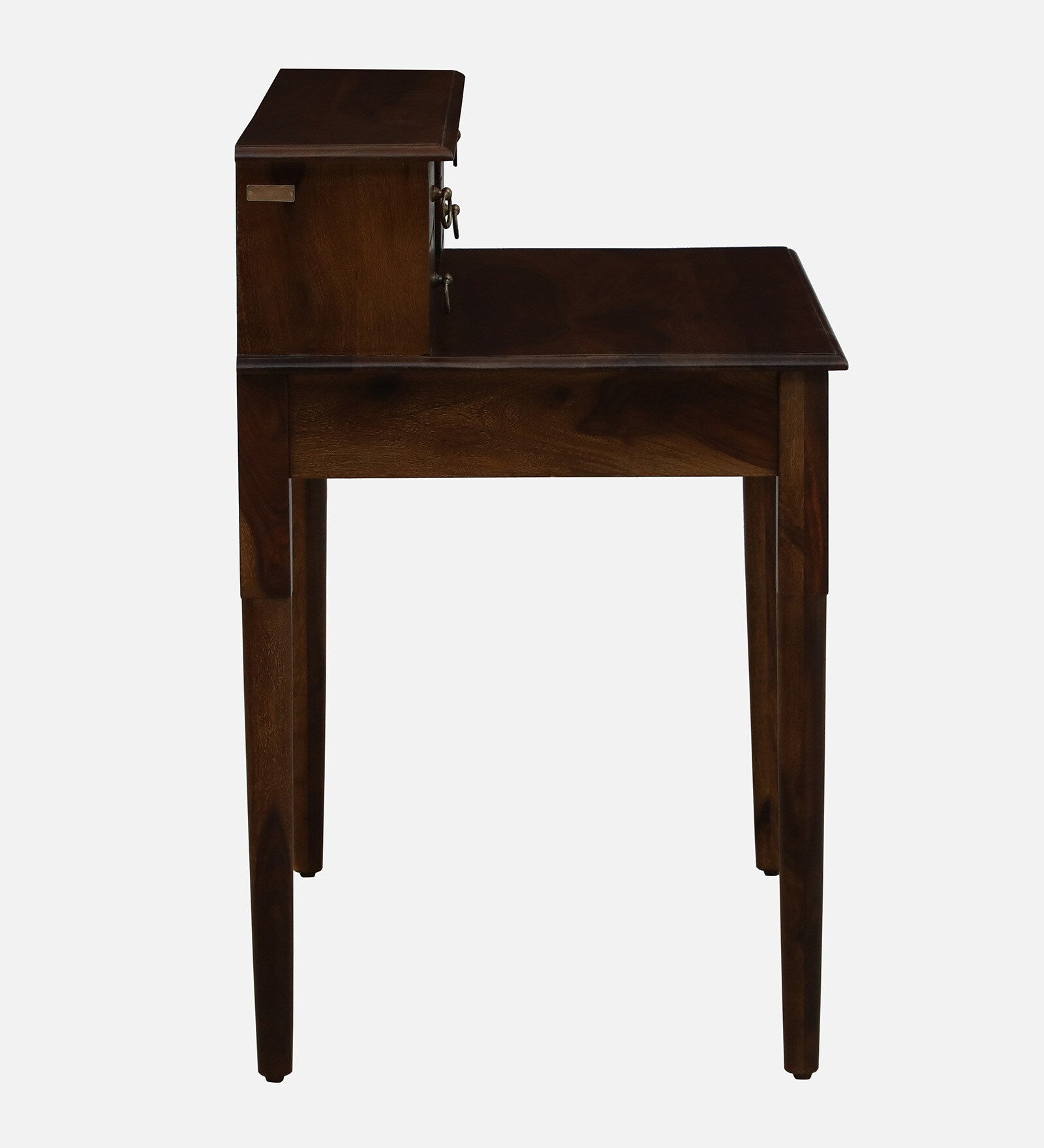 Akron Sheesham Wood Writing Table In Provincial Teak Finish - Febonic Living