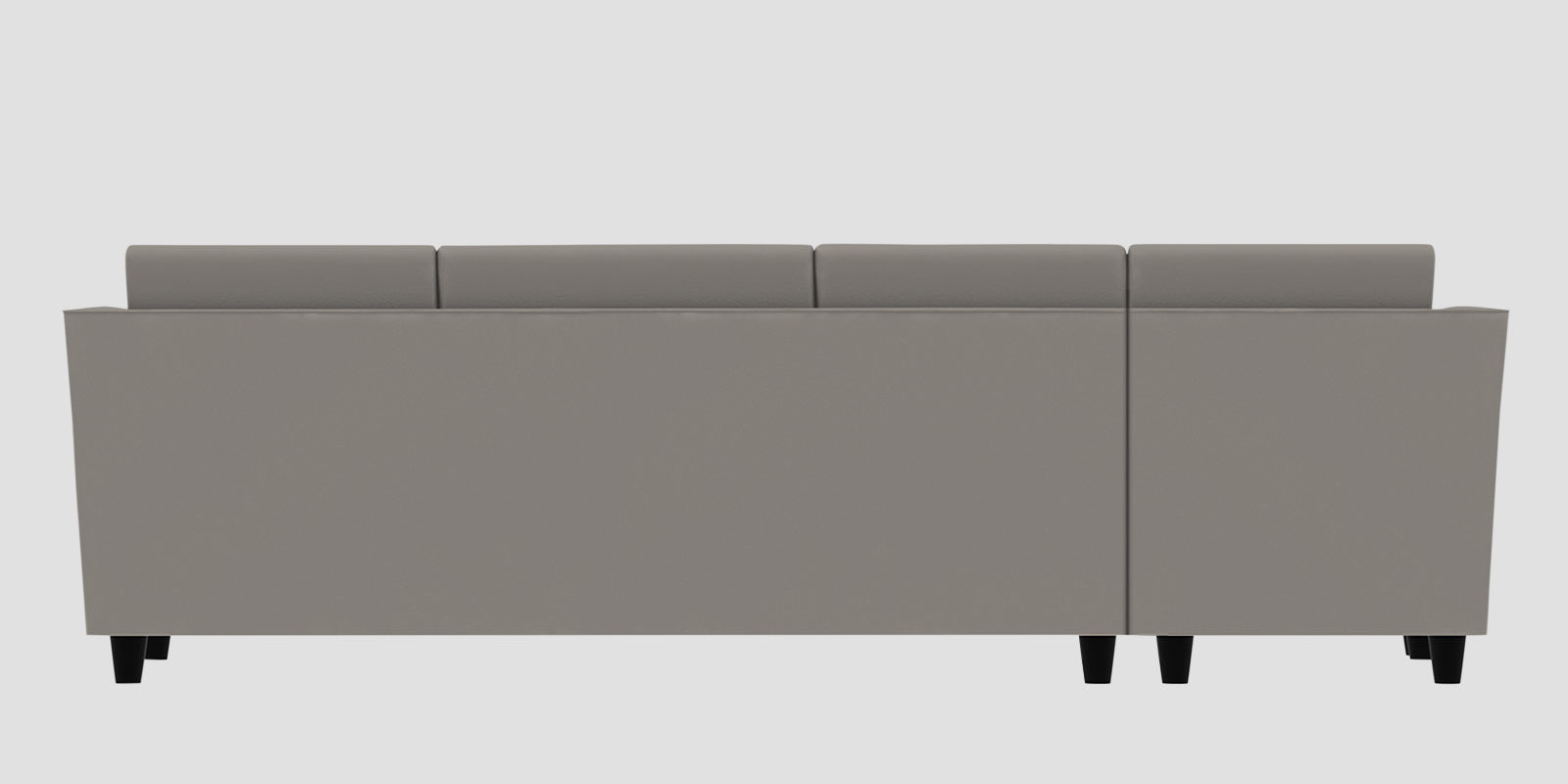 Bristo Velvet LHS Sectional Sofa (3+Lounger) In Echo Grey Colour - Febonic Living