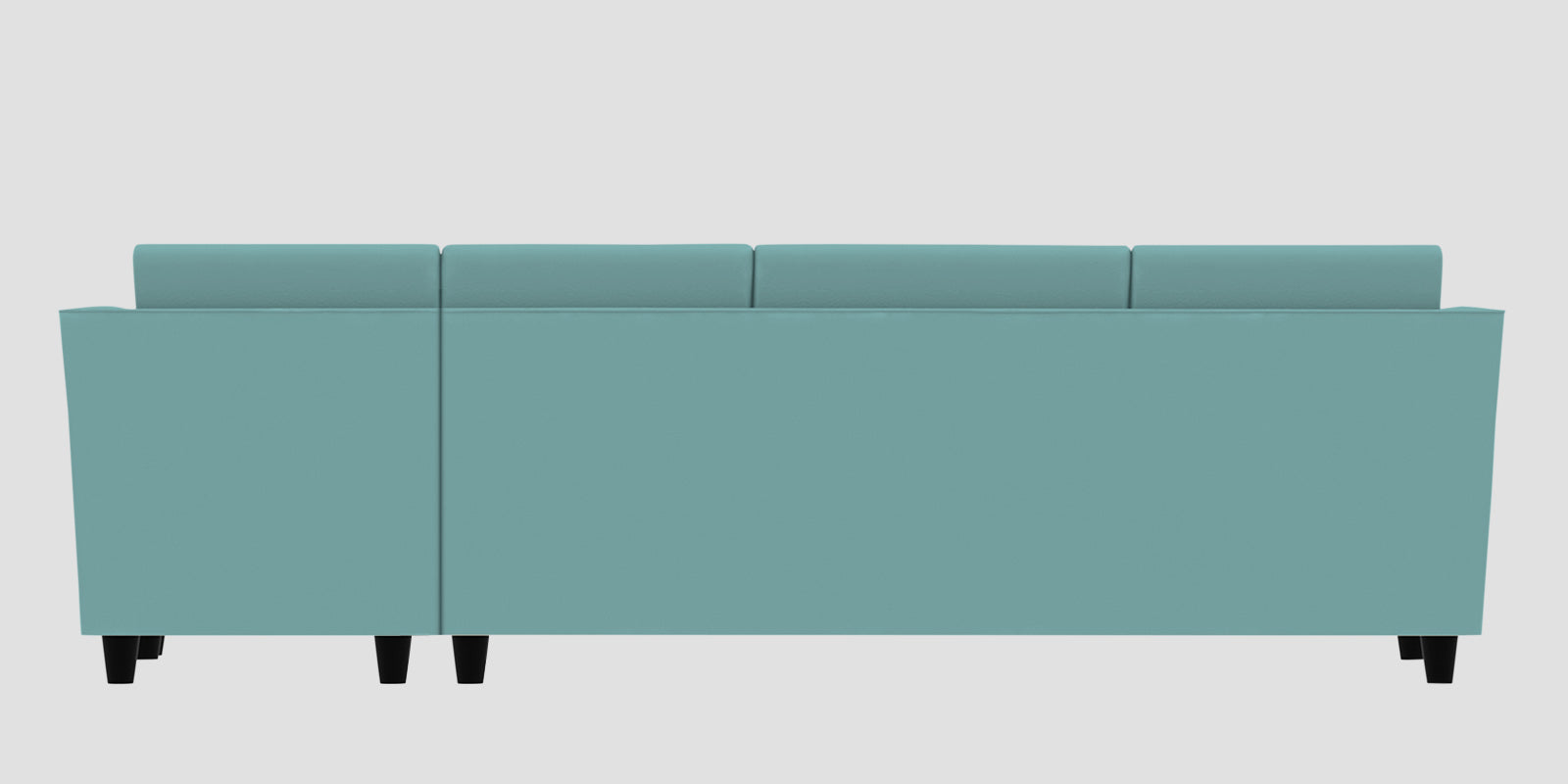 Bristo Velvet RHS Sectional Sofa (3+Lounger) in Barmunda Aqua Colour - Febonic Living
