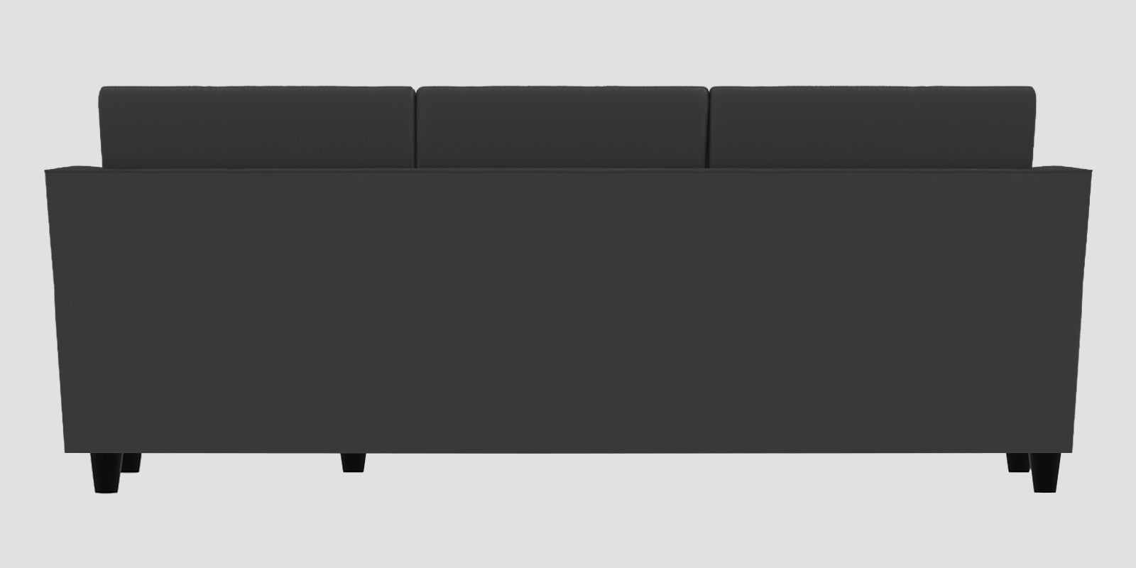 Bristo Velvet LHS Sectional Sofa (2+Ottoman Lounger) In Davy Grey Colour - Febonic Living