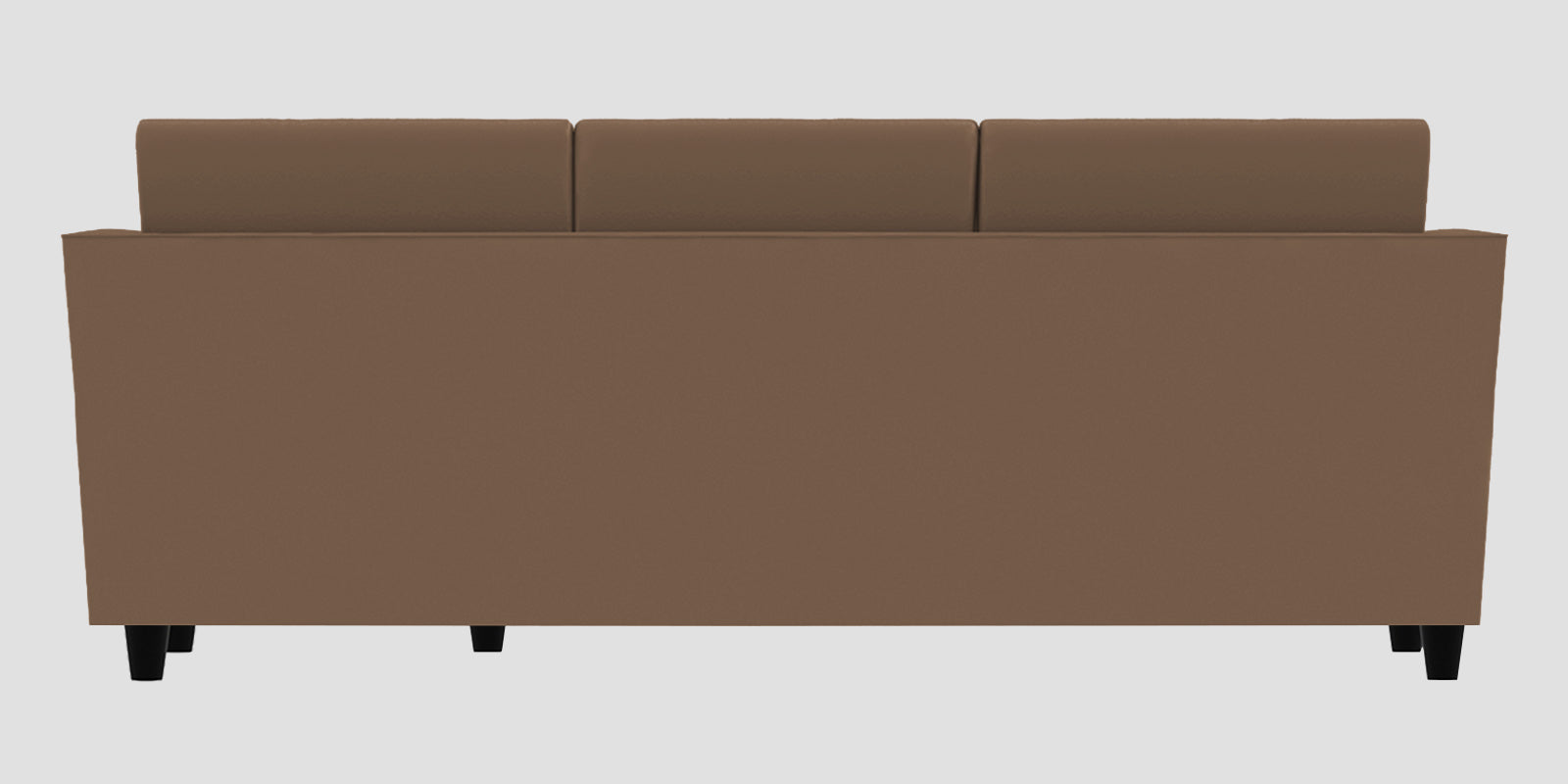 Bristo Velvet LHS Sectional Sofa (2+Ottoman Lounger) In Mocha Mouse Colour - Febonic Living