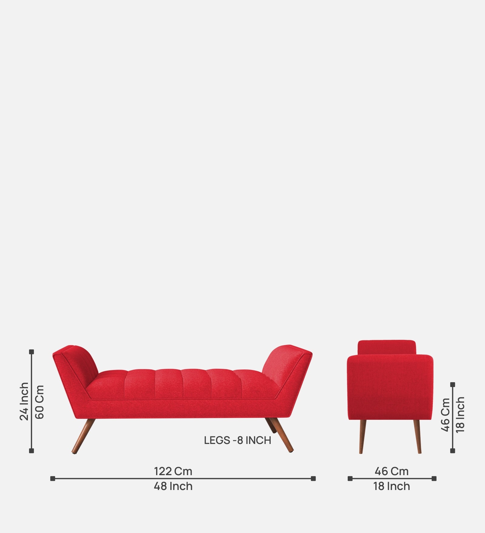 Cartes Velvet Bench In Ox Blood Maroon Colour - Febonic Living