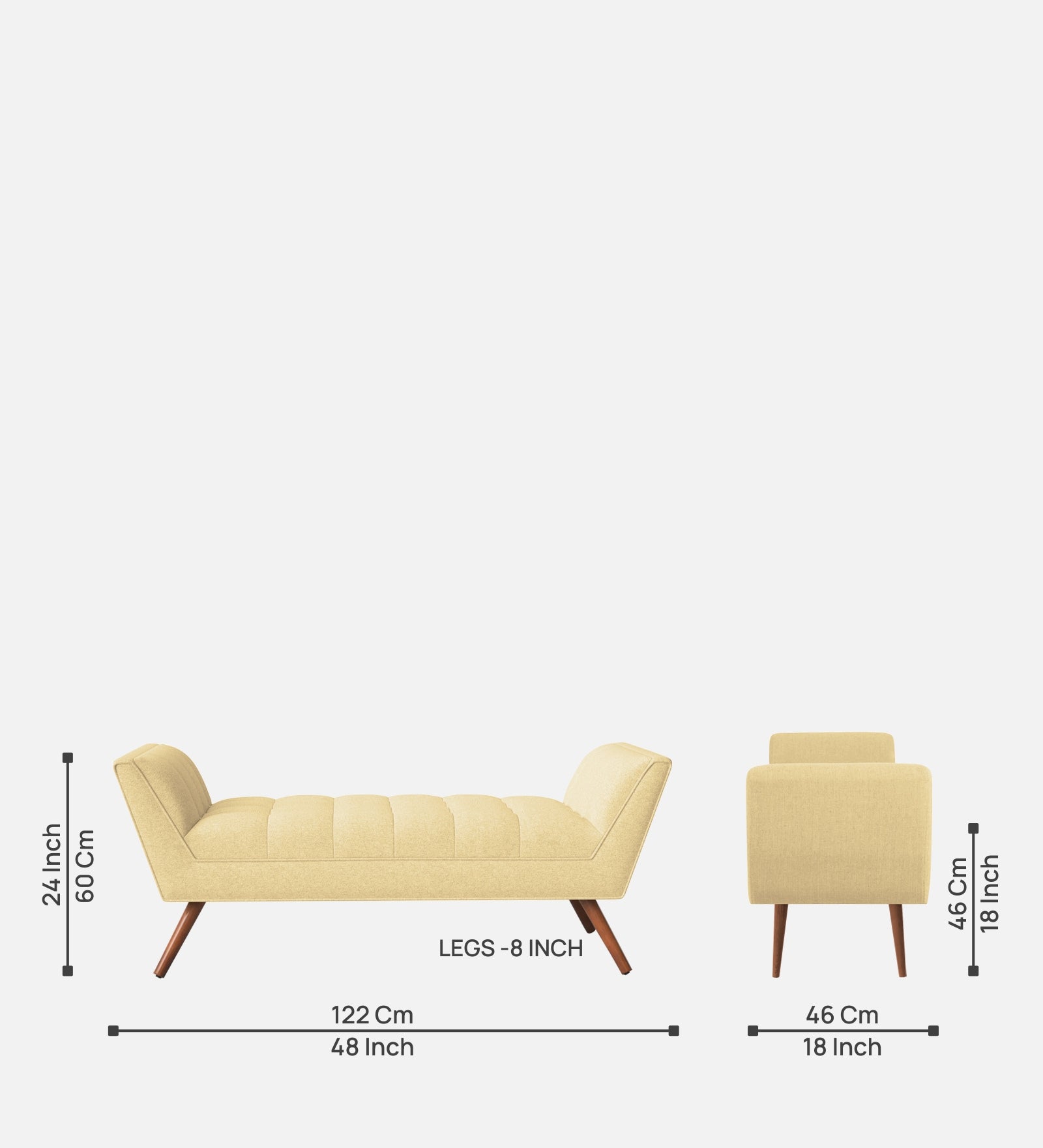 Cartes Velvet Bench In Sandy Beige Colour - Febonic Living