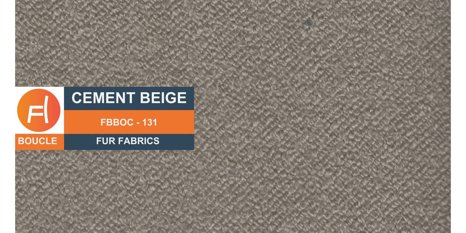 Nesco Boucle Fabric 3 Seater Sofa In Cement Beige Colour - Febonic Living