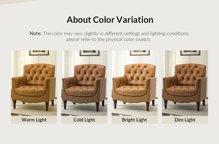 Bama Leatherette Arm Chair In Corn Beige Colour - Febonic Living