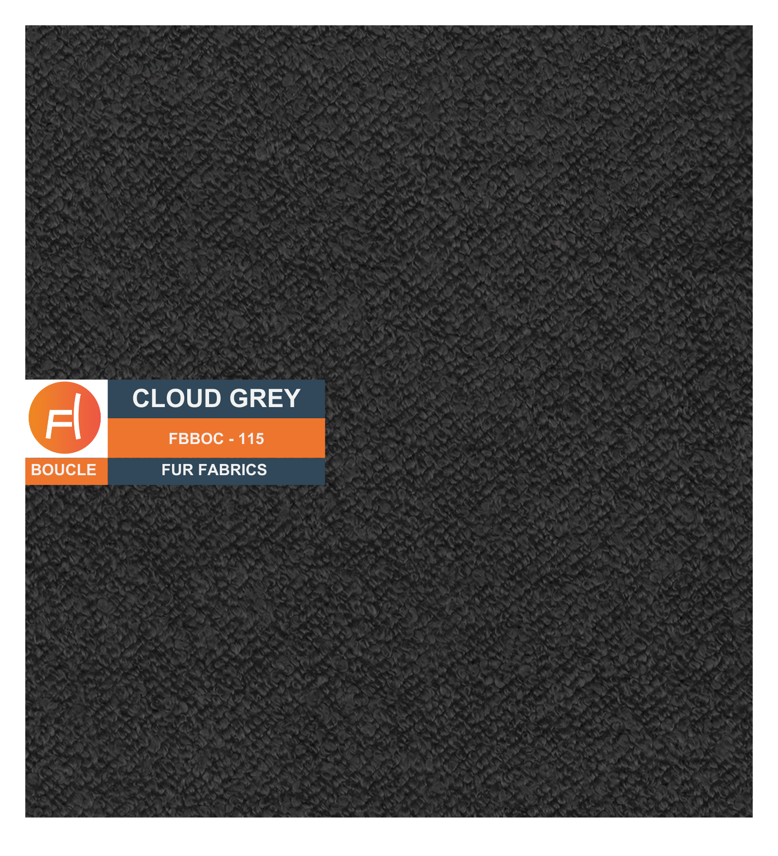 Nesco Boucle Fabric 1 Seater Sofa In Cloud Grey Colour - Febonic Living