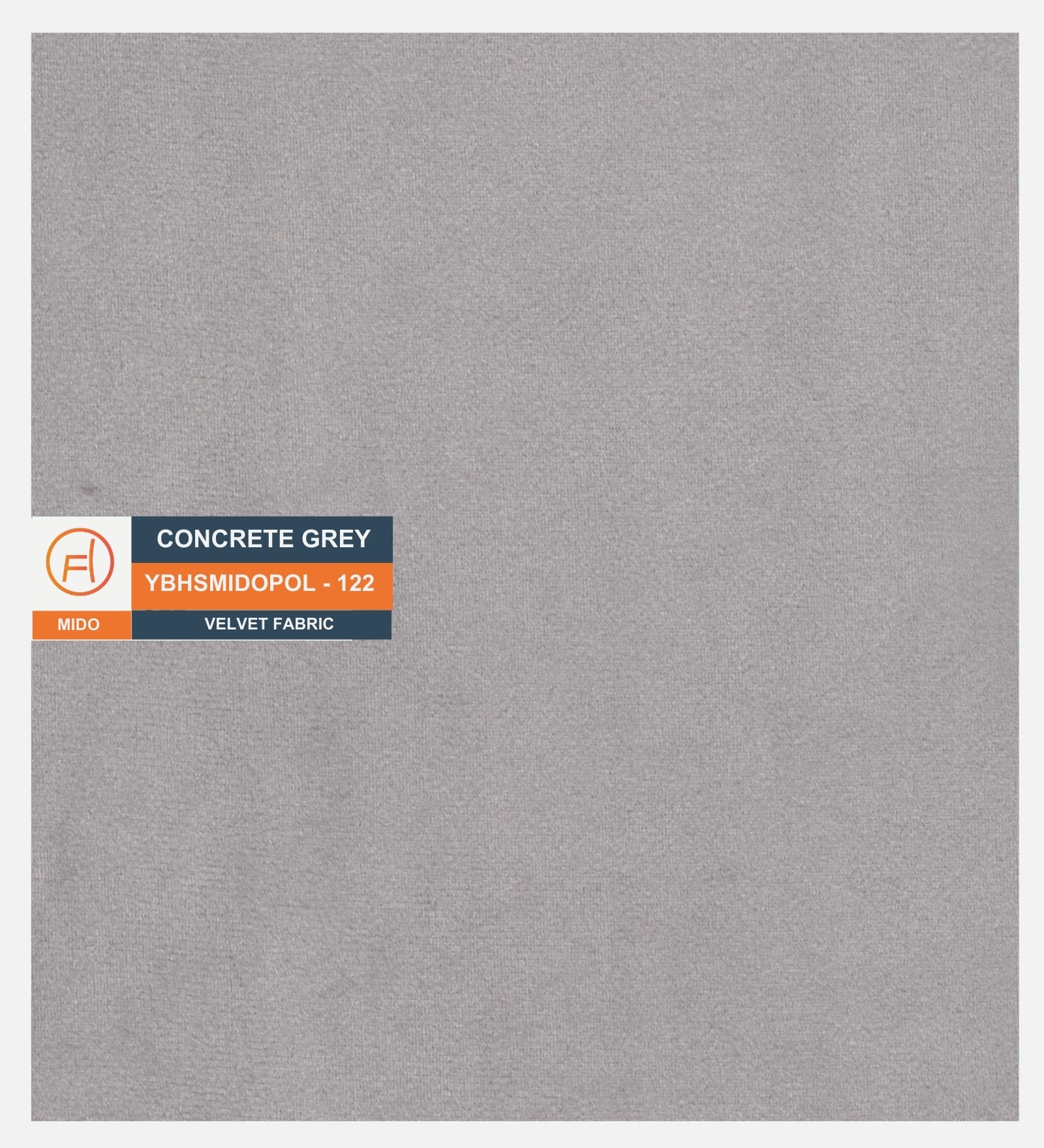 Cartes Velvet Bench In Concrete Grey Colour - Febonic Living