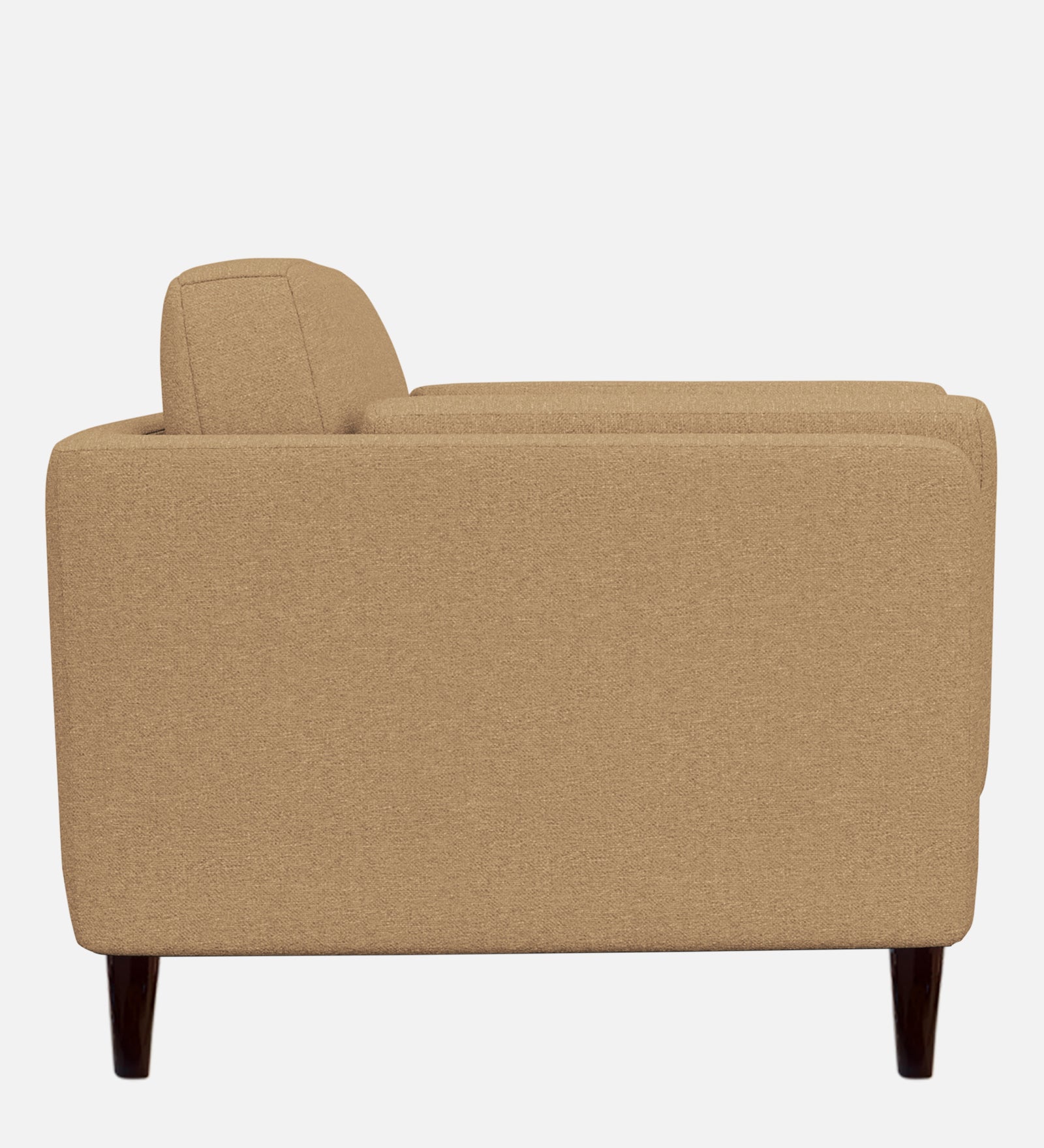 Candy Fabric 1 Seater Sofa In Copper Brown Colour