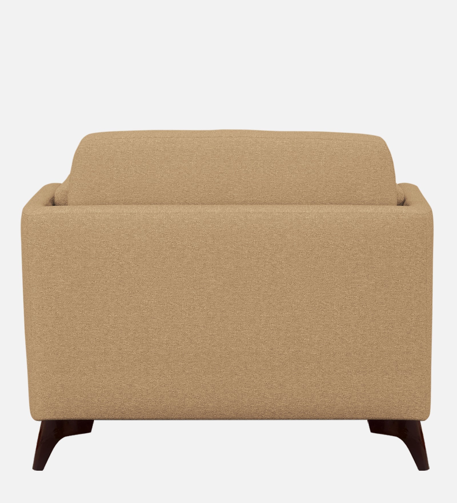 Candy Fabric 1 Seater Sofa In Copper Brown Colour