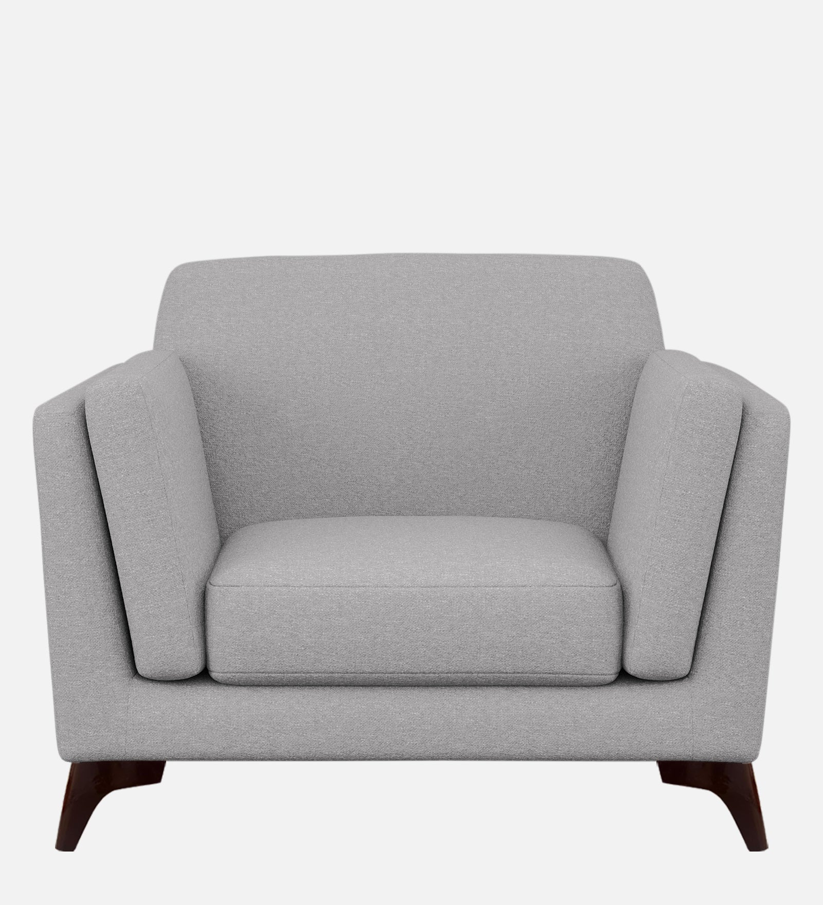Candy Fabric 1 Seater Sofa In Dim Grey Colour