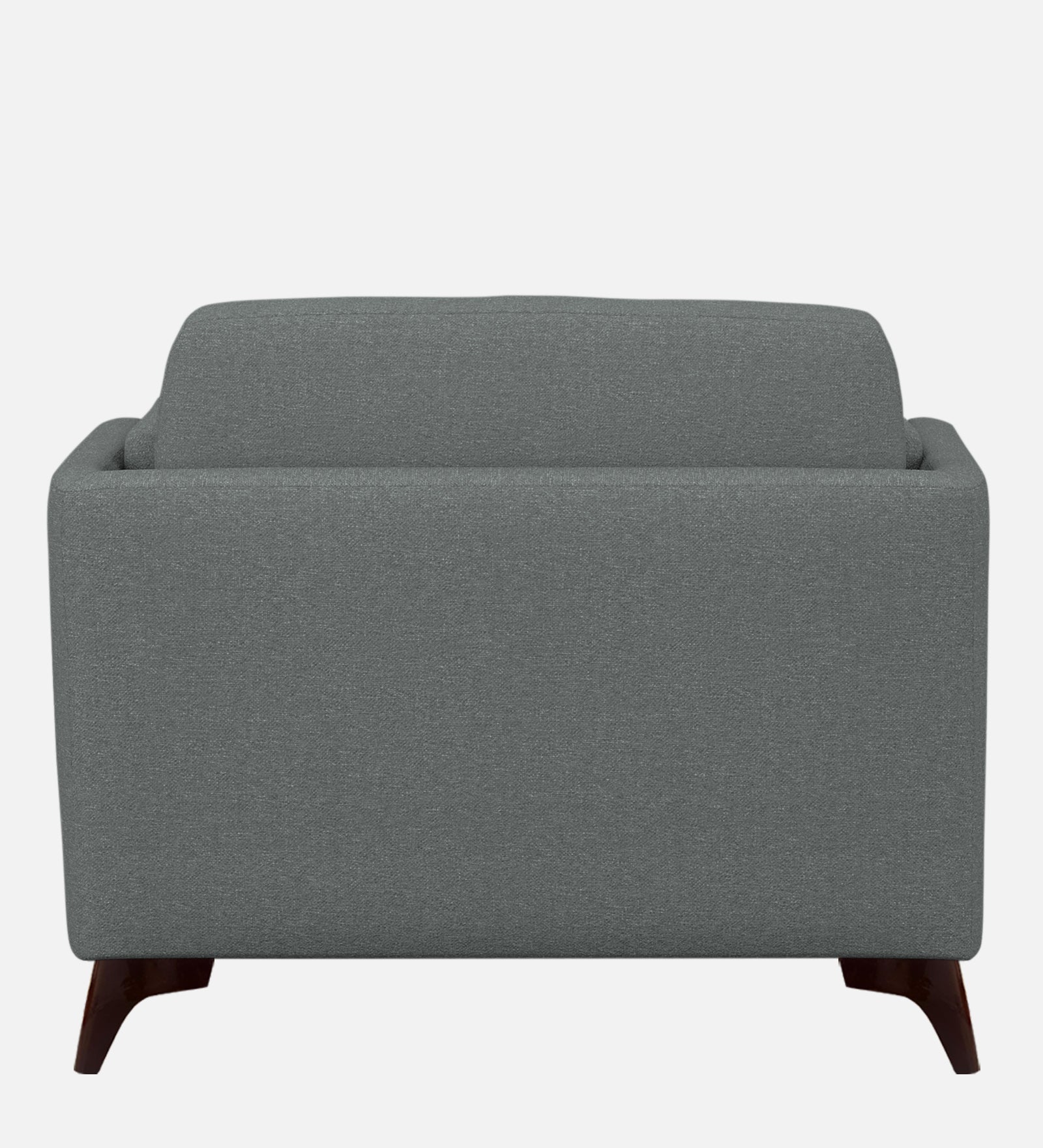Candy Fabric 1 Seater Sofa In Nimbus Grey Colour
