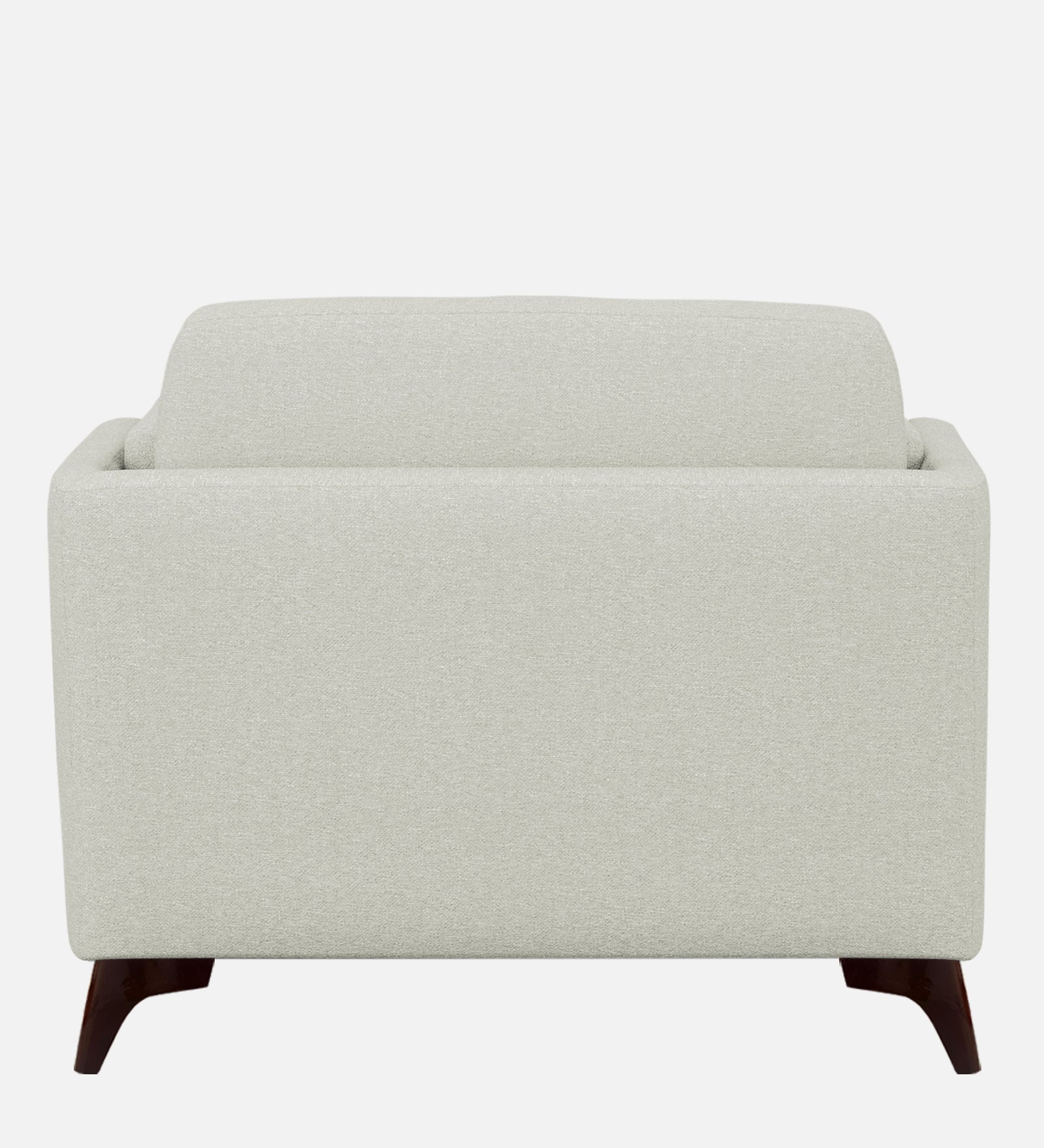 Candy Fabric 1 Seater Sofa In Pearl White Colour