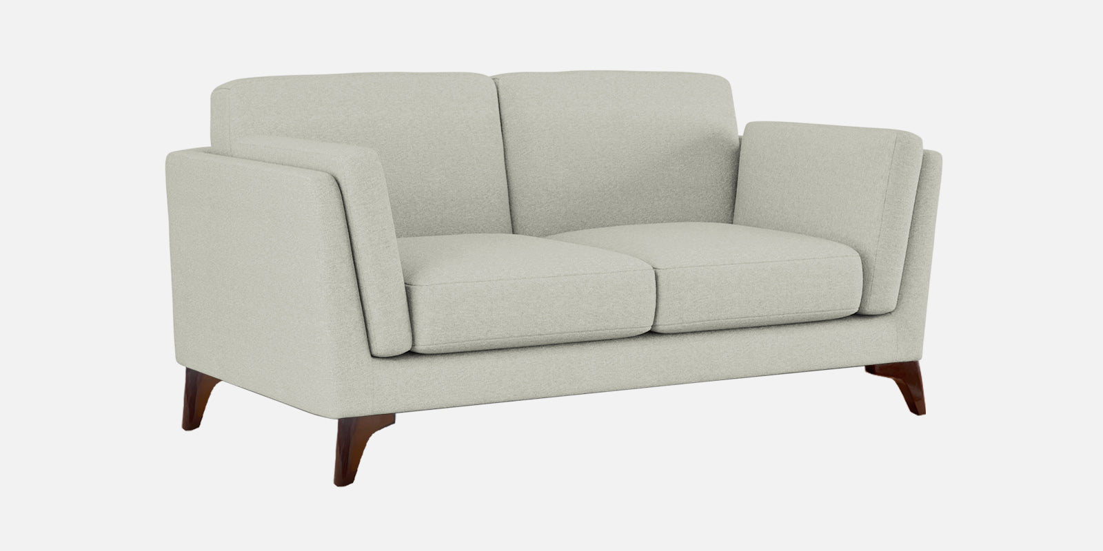 Candy Fabric 2 Seater Sofa In Pearl White Colour