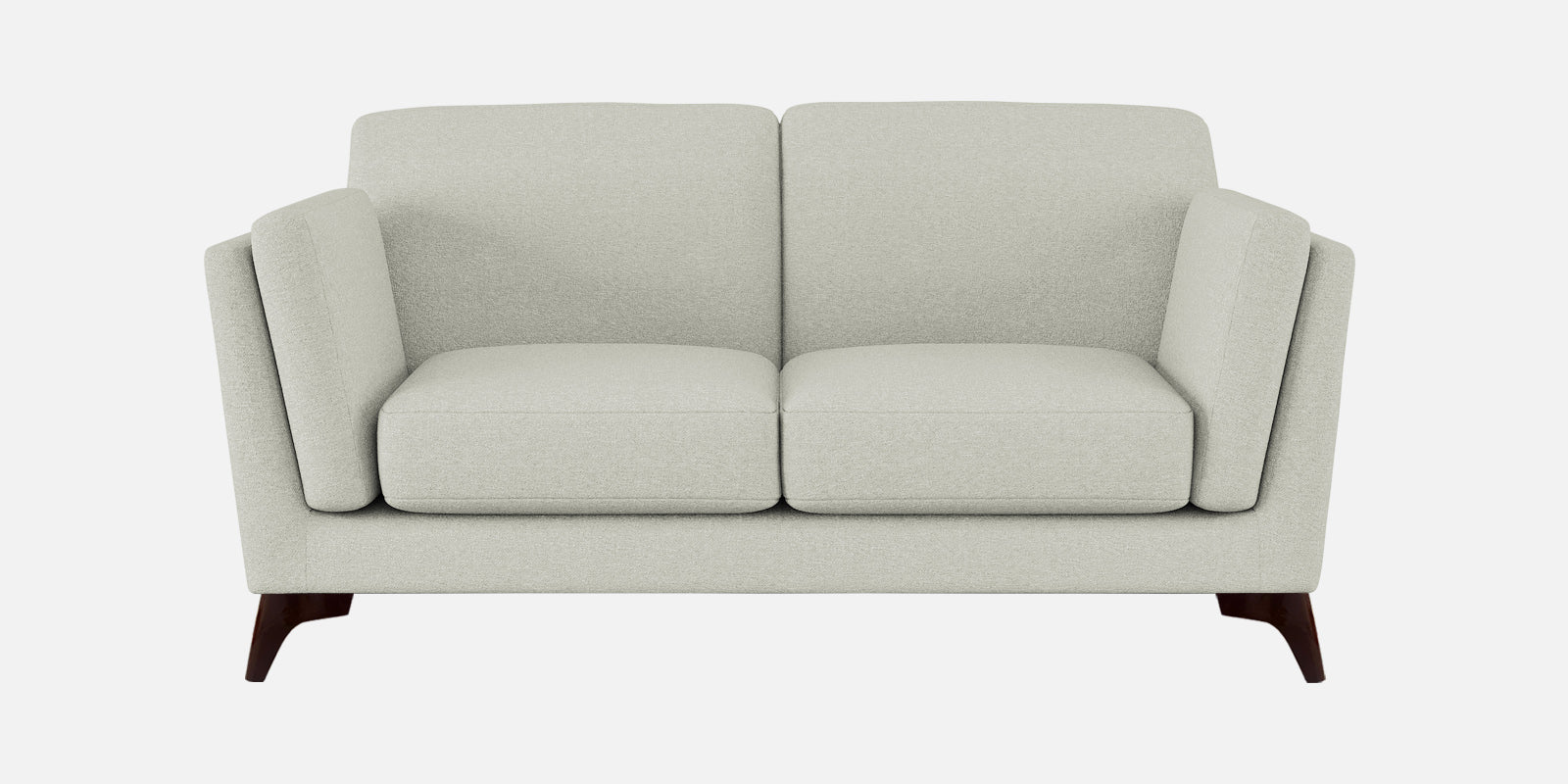 Candy Fabric 2 Seater Sofa In Pearl White Colour