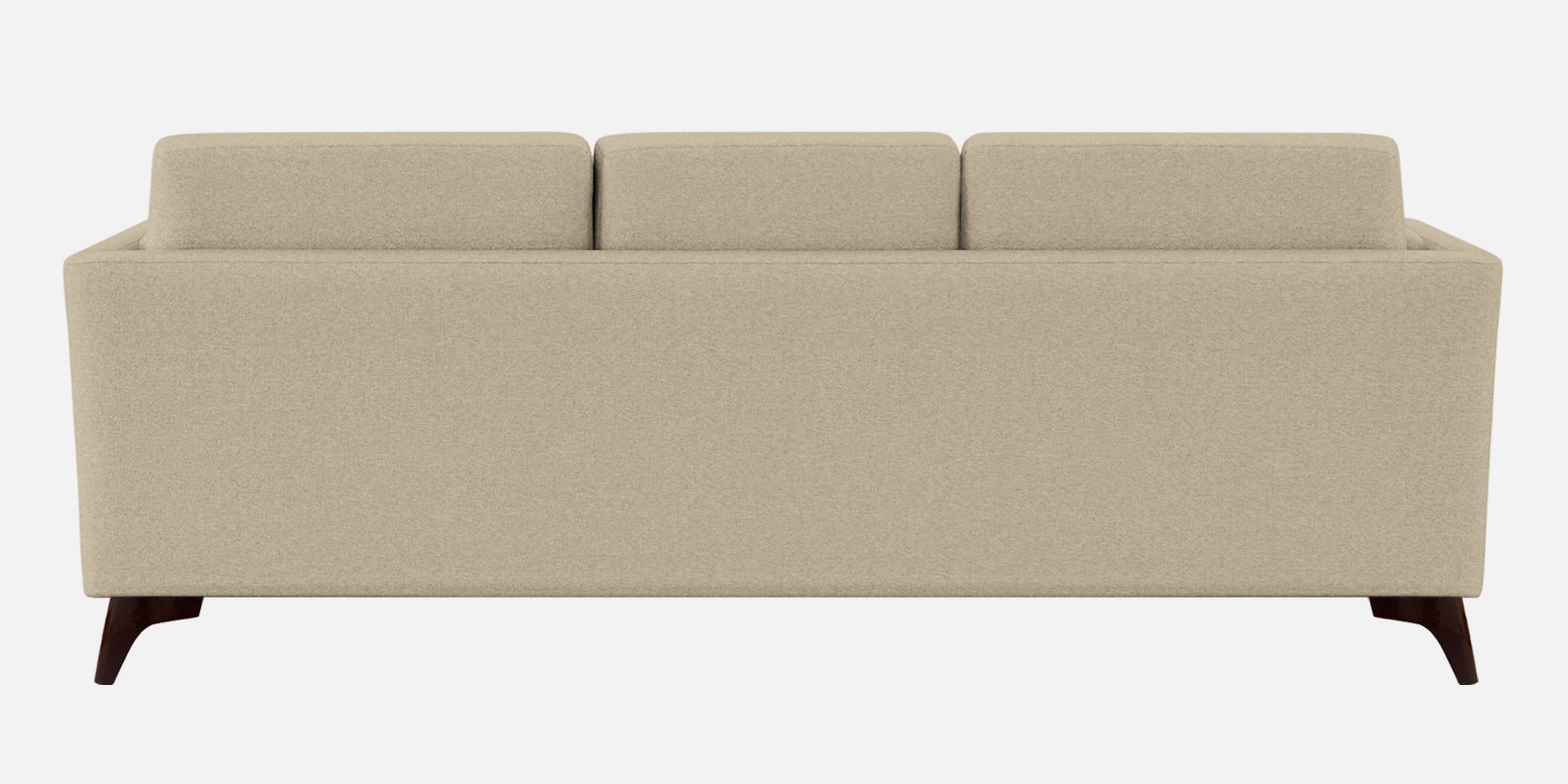 Candy Fabric 3 Seater Sofa In Cotton Beige Colour