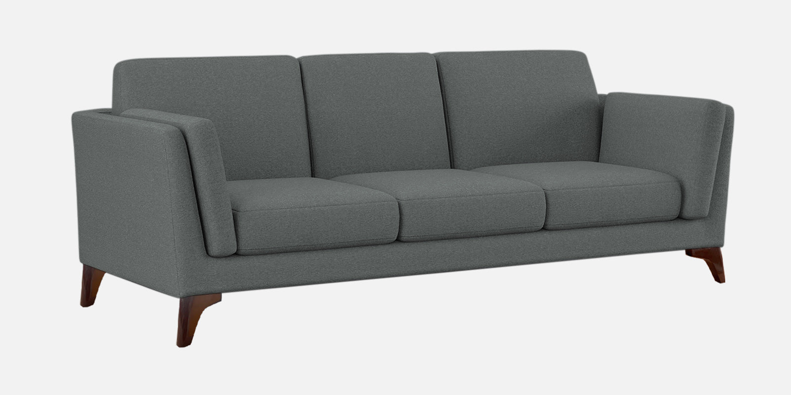 Candy Fabric 3 Seater Sofa In Nimbus Grey Colour