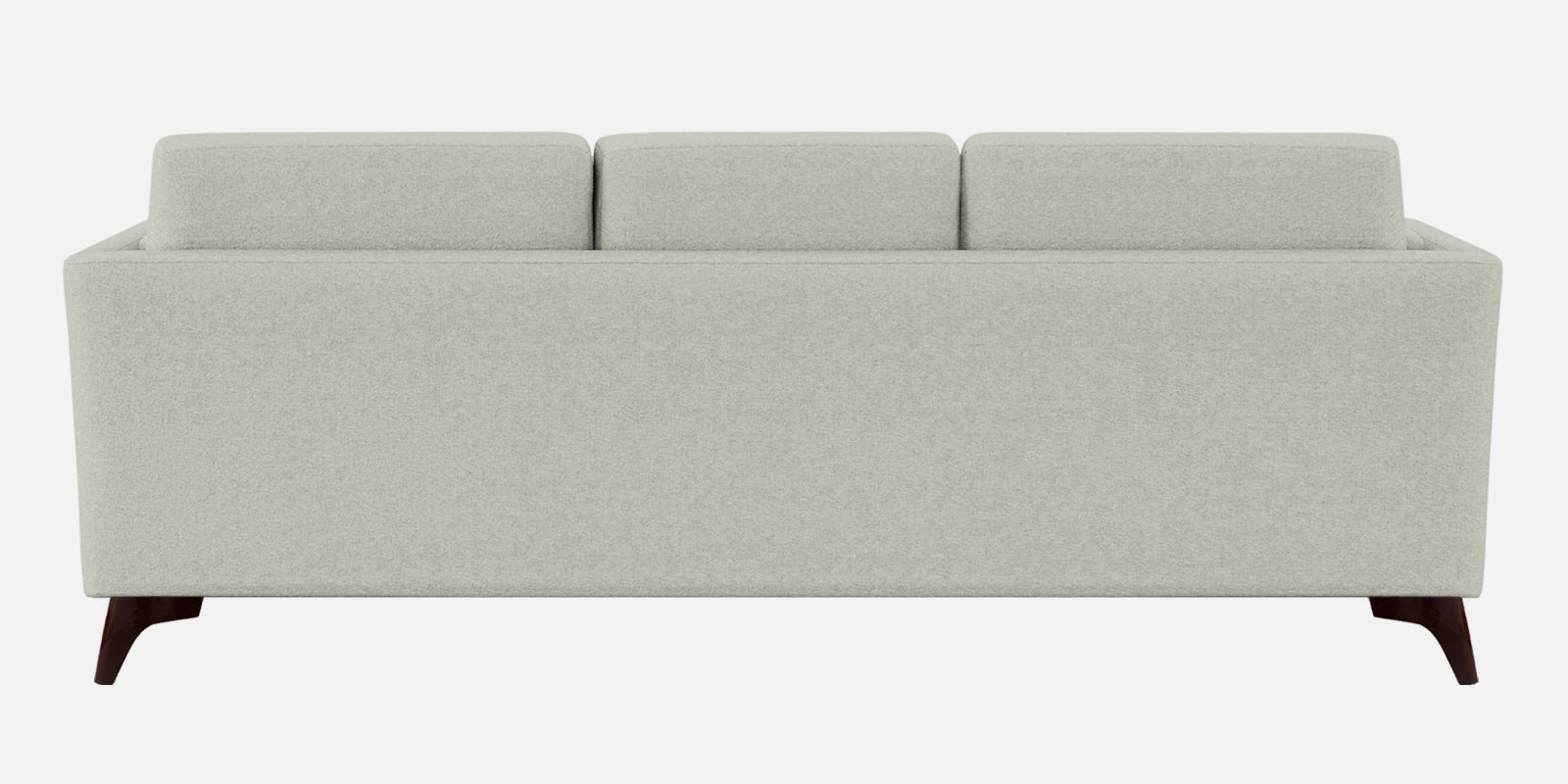 Candy Fabric 3 Seater Sofa In Pearl White Colour