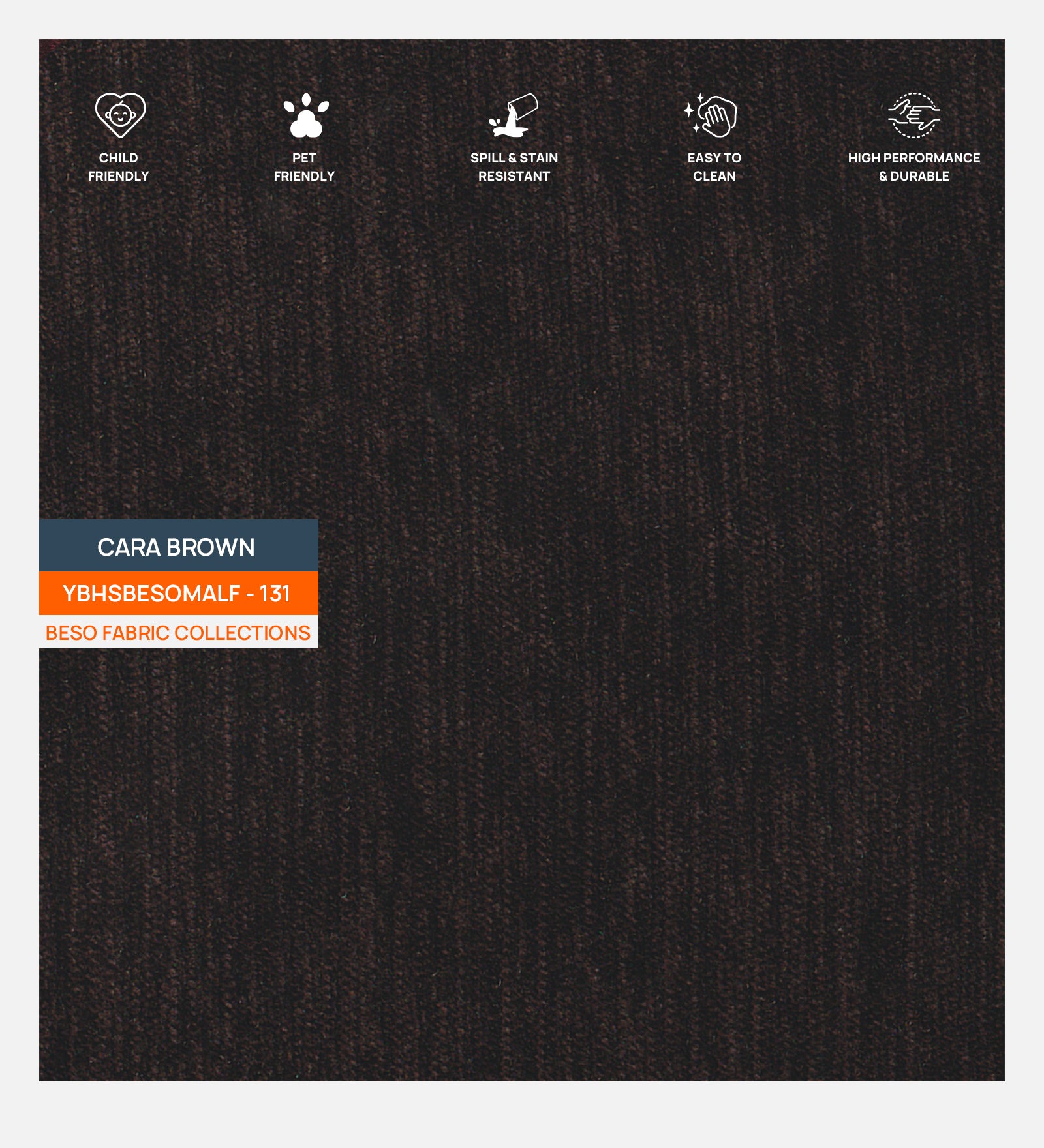 Nora Fabric Queen Size Bed In Cara Brown Colour With Box Storage - Febonic Living