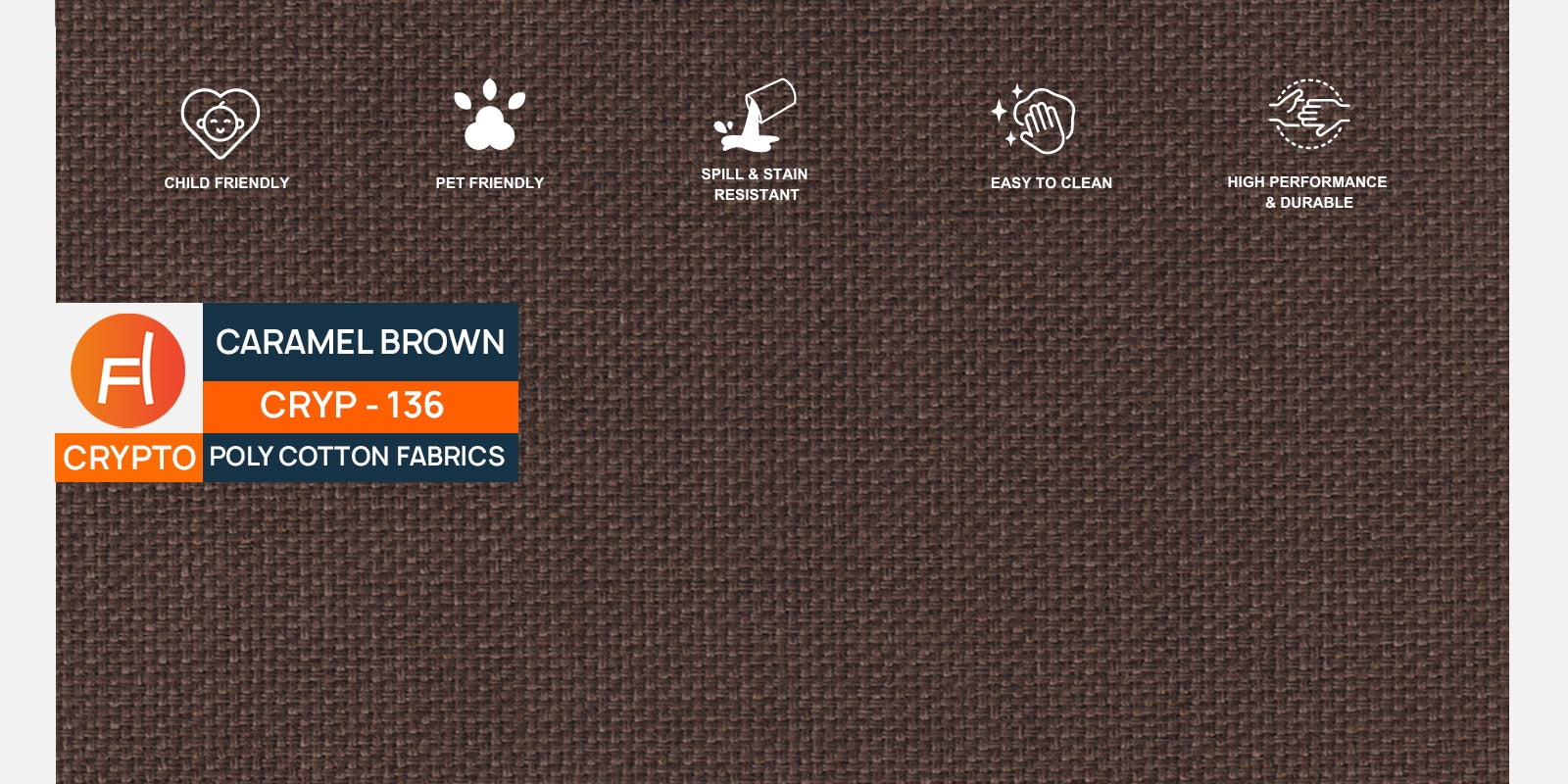 Homer Fabric 3 Seater Sofa In Caramel Brown Colour - Febonic Living