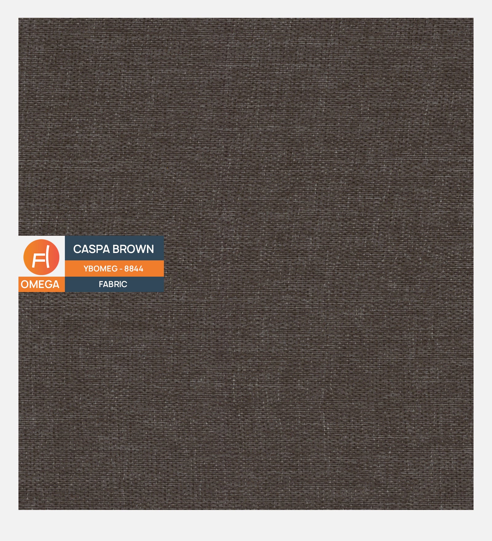 Caspa Brown Omega Poly Cotton Fabric
