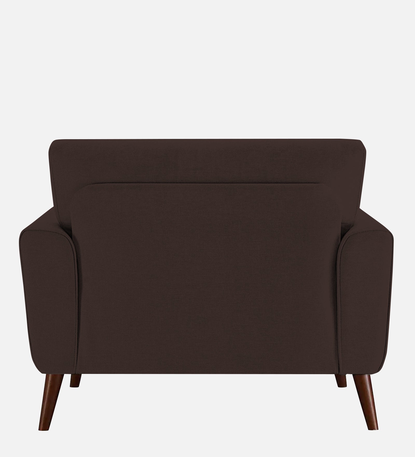 Castro Fabric 1 Seater Sofa In Coffee Brown Colour - Febonic Living