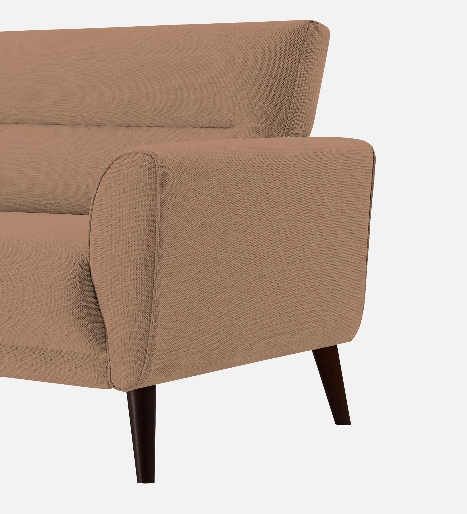 Castro Fabric 1 Seater Sofa In Cosmic Beige Colour - Febonic Living