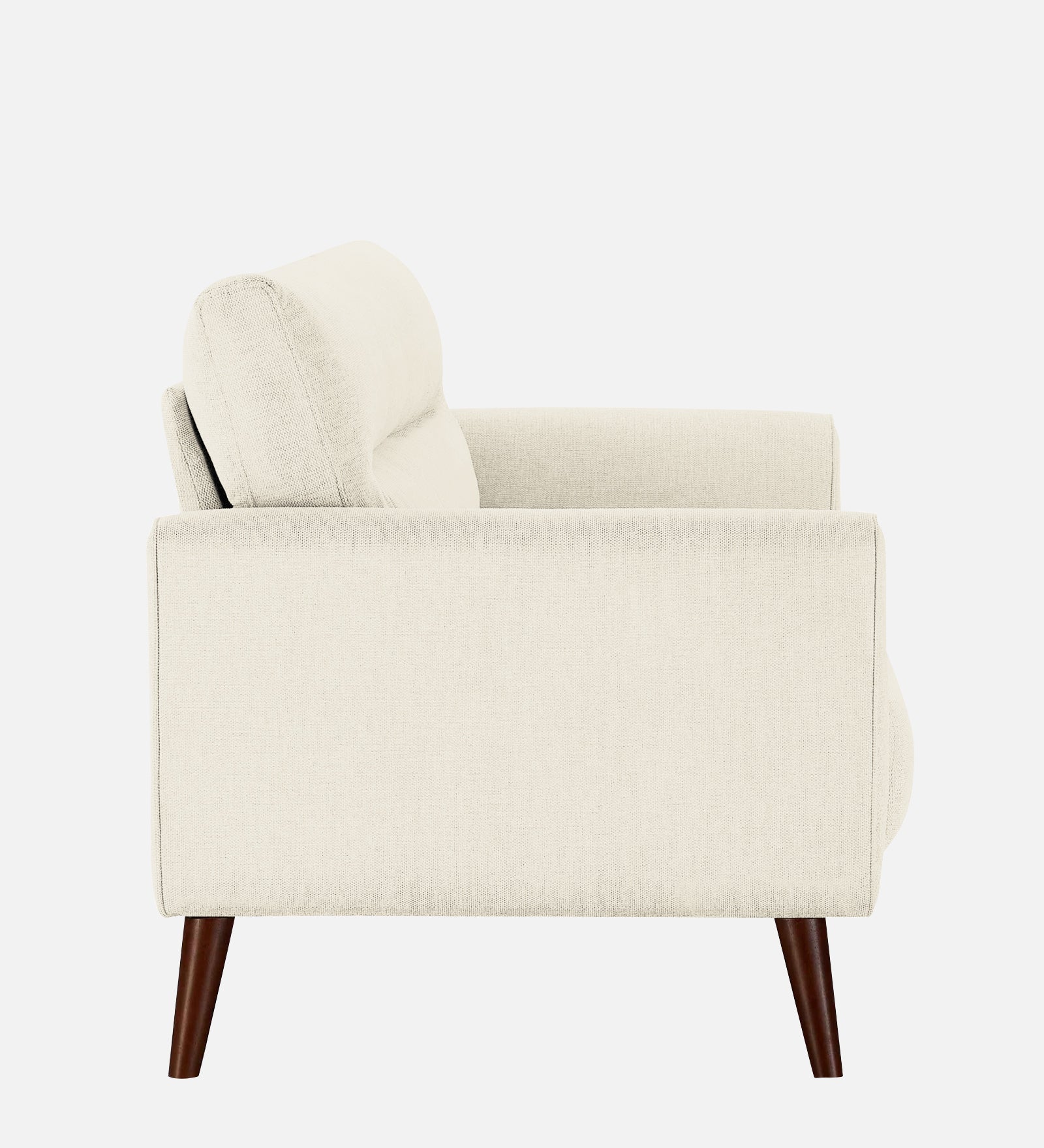 Castro Fabric 1 Seater Sofa In Ivory Cream Colour - Febonic Living