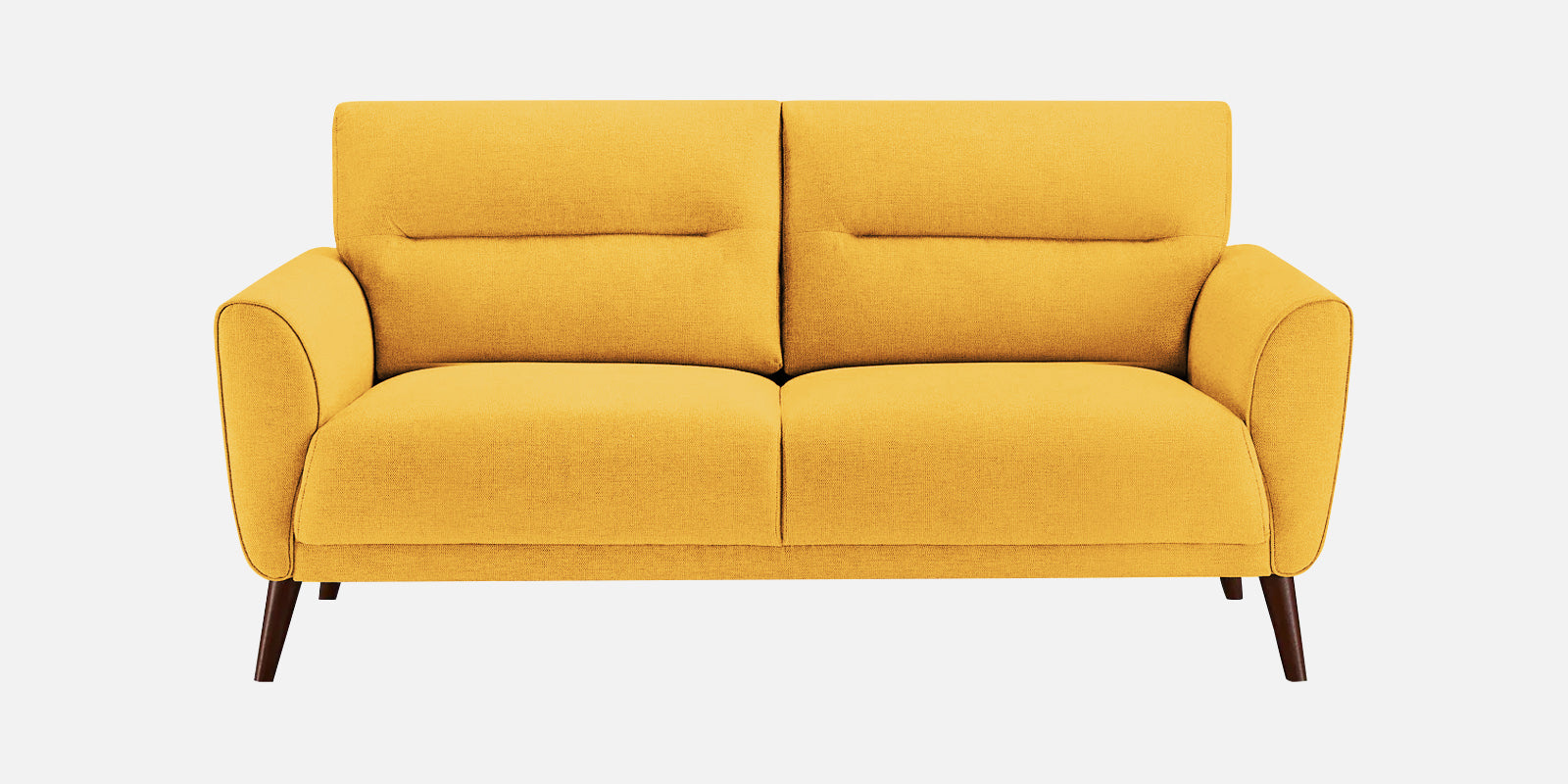 Castro Fabric 2 Seater Sofa In Bold Yellow Colour