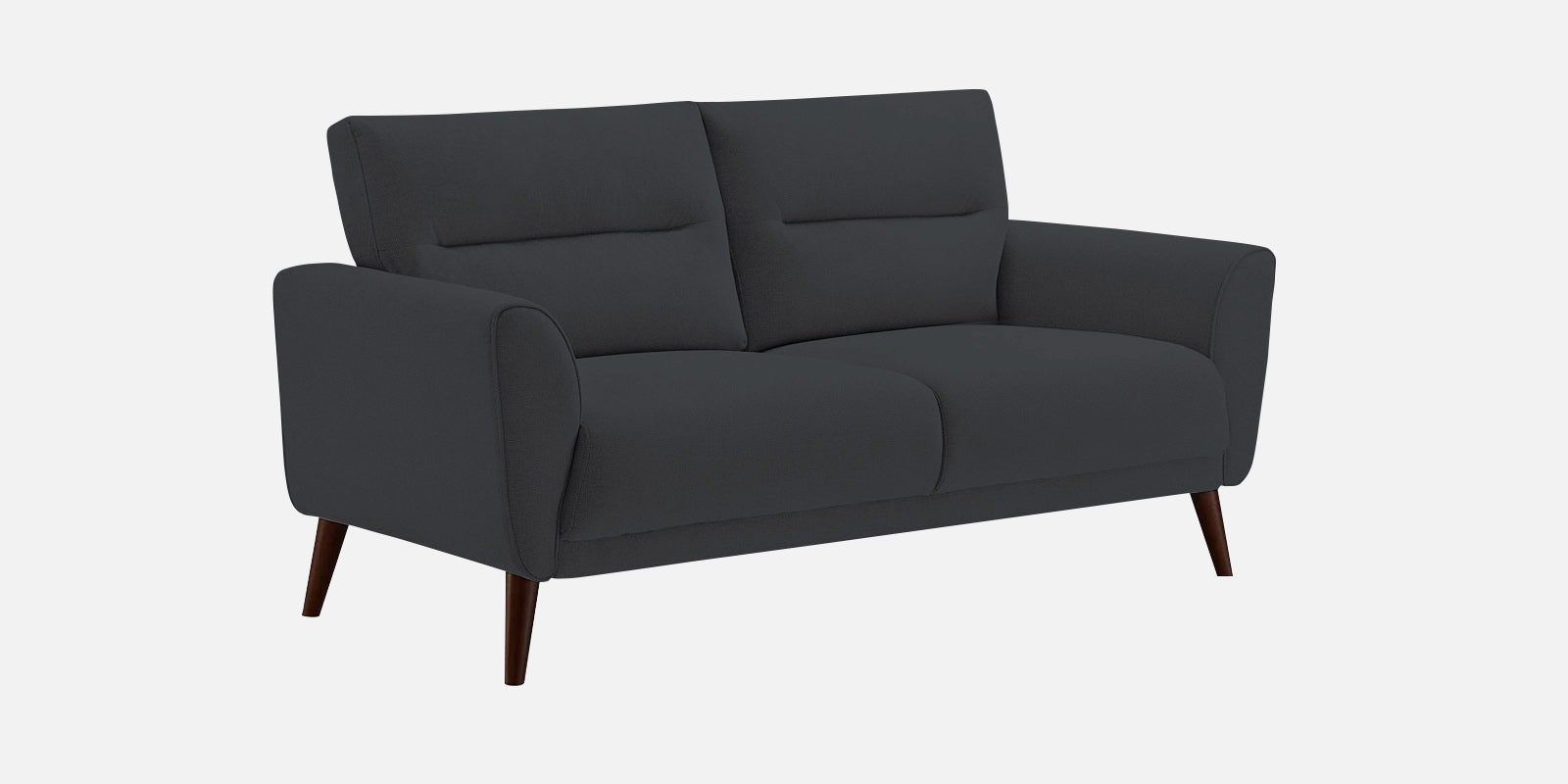 Castro Fabric 2 Seater Sofa In Charcoal Grey Colour