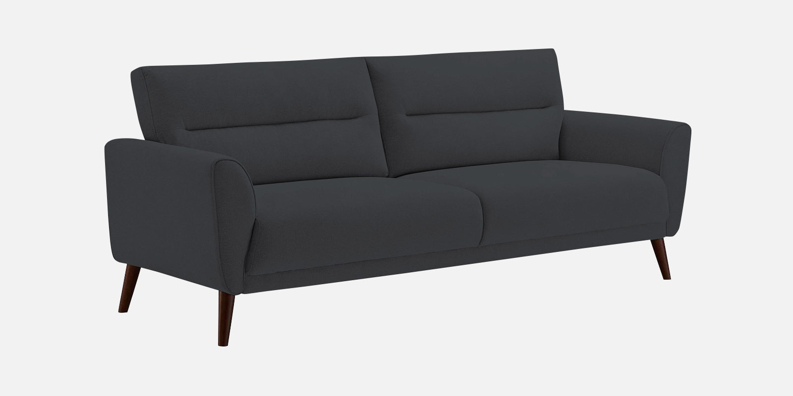Castro Fabric 3 Seater Sofa In Charcoal Grey Colour - Febonic Living