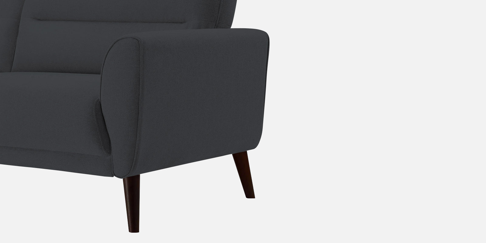 Castro Fabric 3 Seater Sofa In Charcoal Grey Colour - Febonic Living
