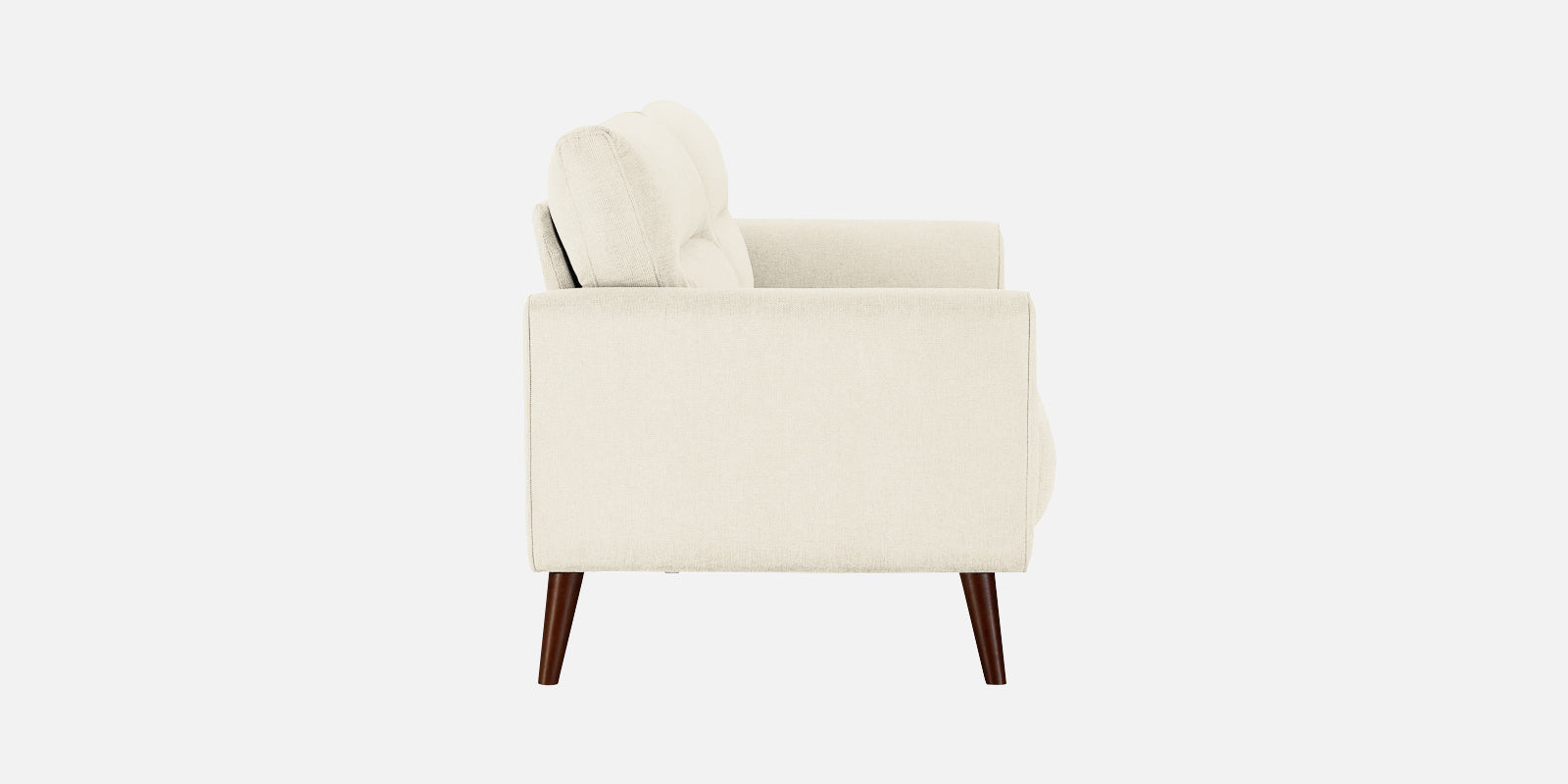 Castro Fabric 3 Seater Sofa In Ivory Cream Colour - Febonic Living