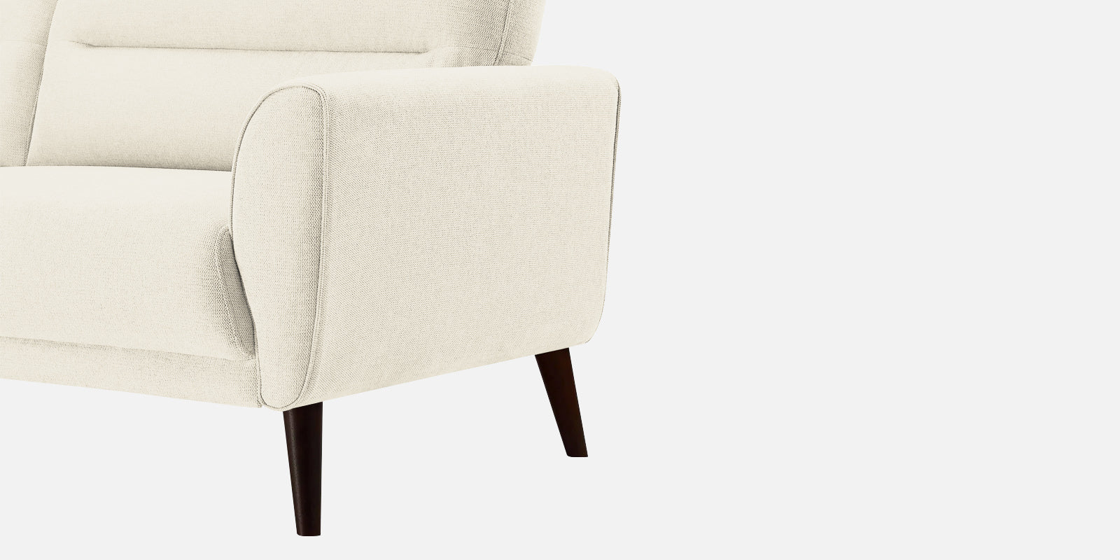 Castro Fabric 3 Seater Sofa In Ivory Cream Colour - Febonic Living