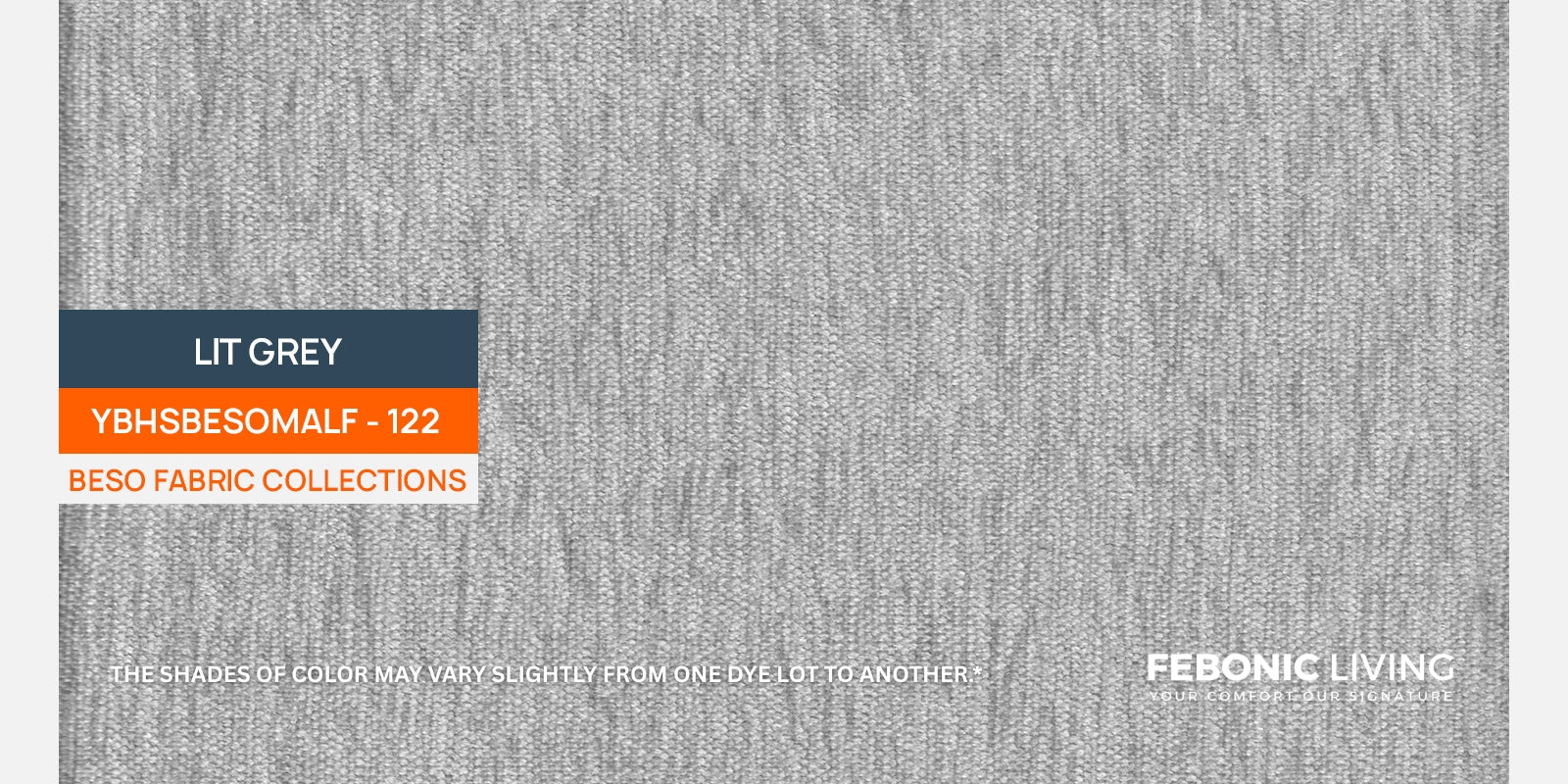 Castro Fabric 3 Seater Sofa In Lit Grey Colour