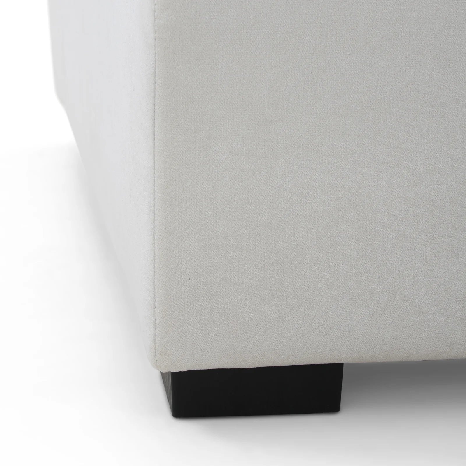 Freya Velvet Fixed Back Chaise Lounger In Concrete Grey Colour - Febonic Living