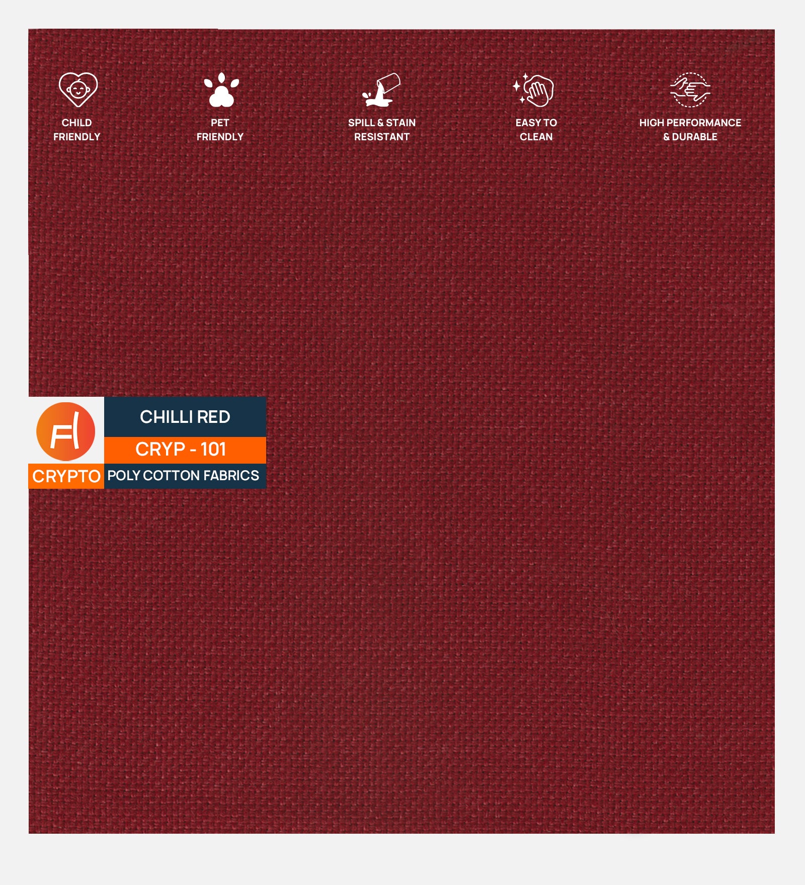 Goofy Fabric 1 Seater Sofa In Chilli Red Colour - Febonic Living