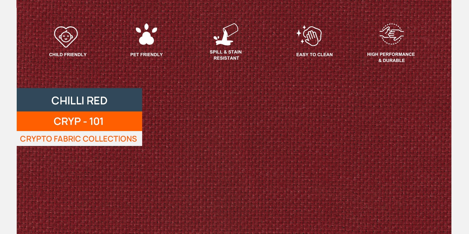 Esha Fabric 3 Seater Sofa In Chilli Red Colour - Febonic Living