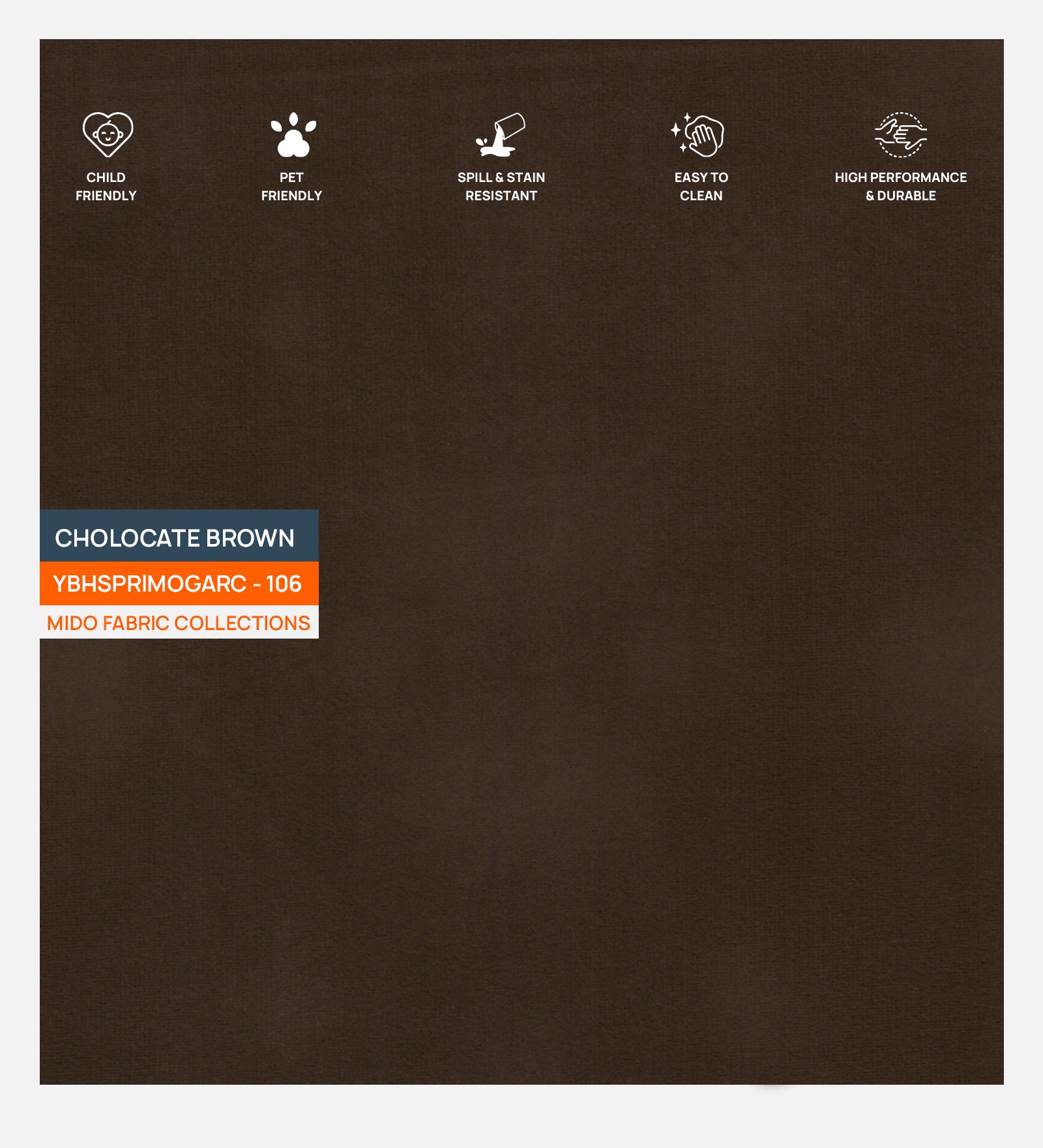 Kaylee Velvet 1 Seater Sofa In Chocolate Brown Colour - Febonic Living