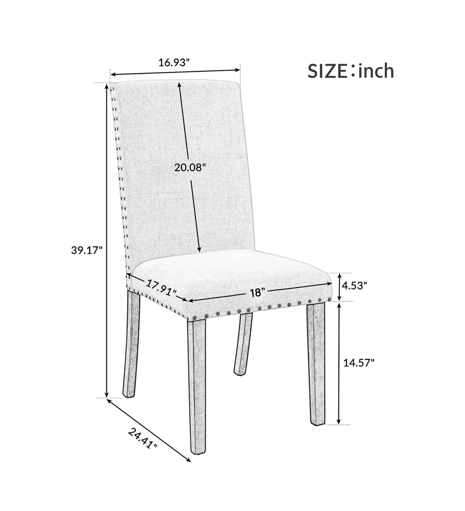 Coaster Fabric Dining Chair In Ivory Cream Colour