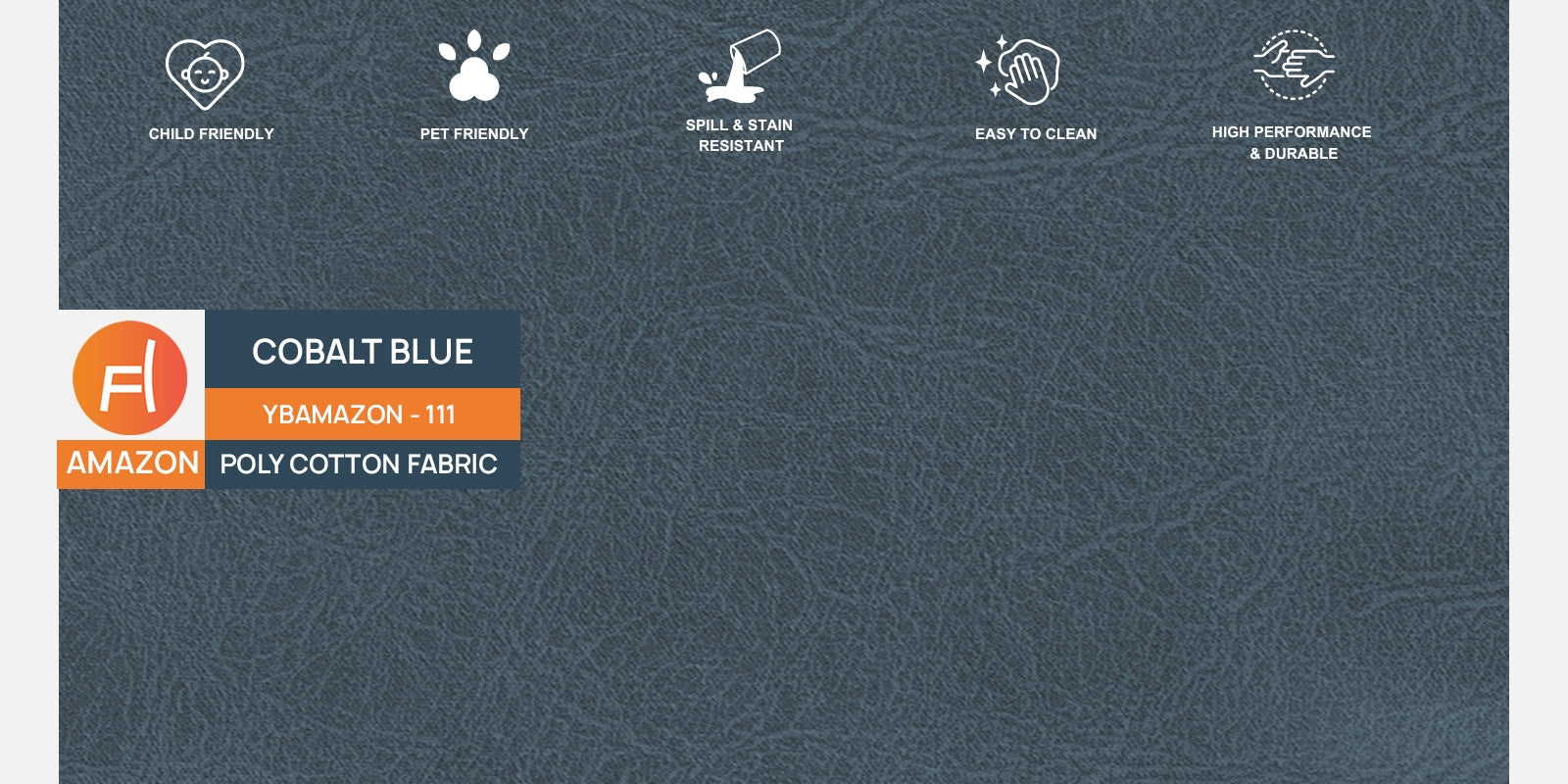 Woody Fabric 2 Seater Sofa In Cobalt Blue Colour - Febonic Living